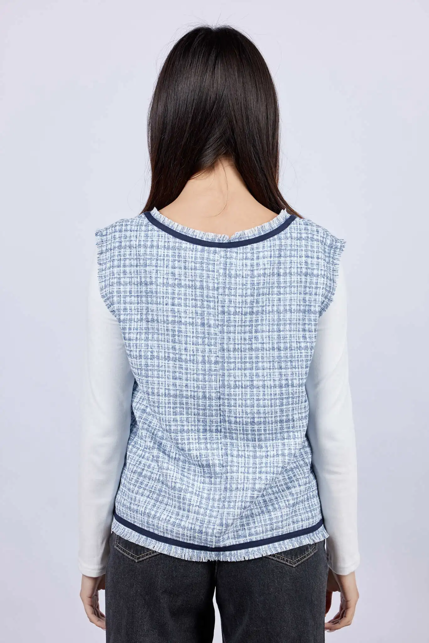 Жилетка голубой для женщин 43219-10 68