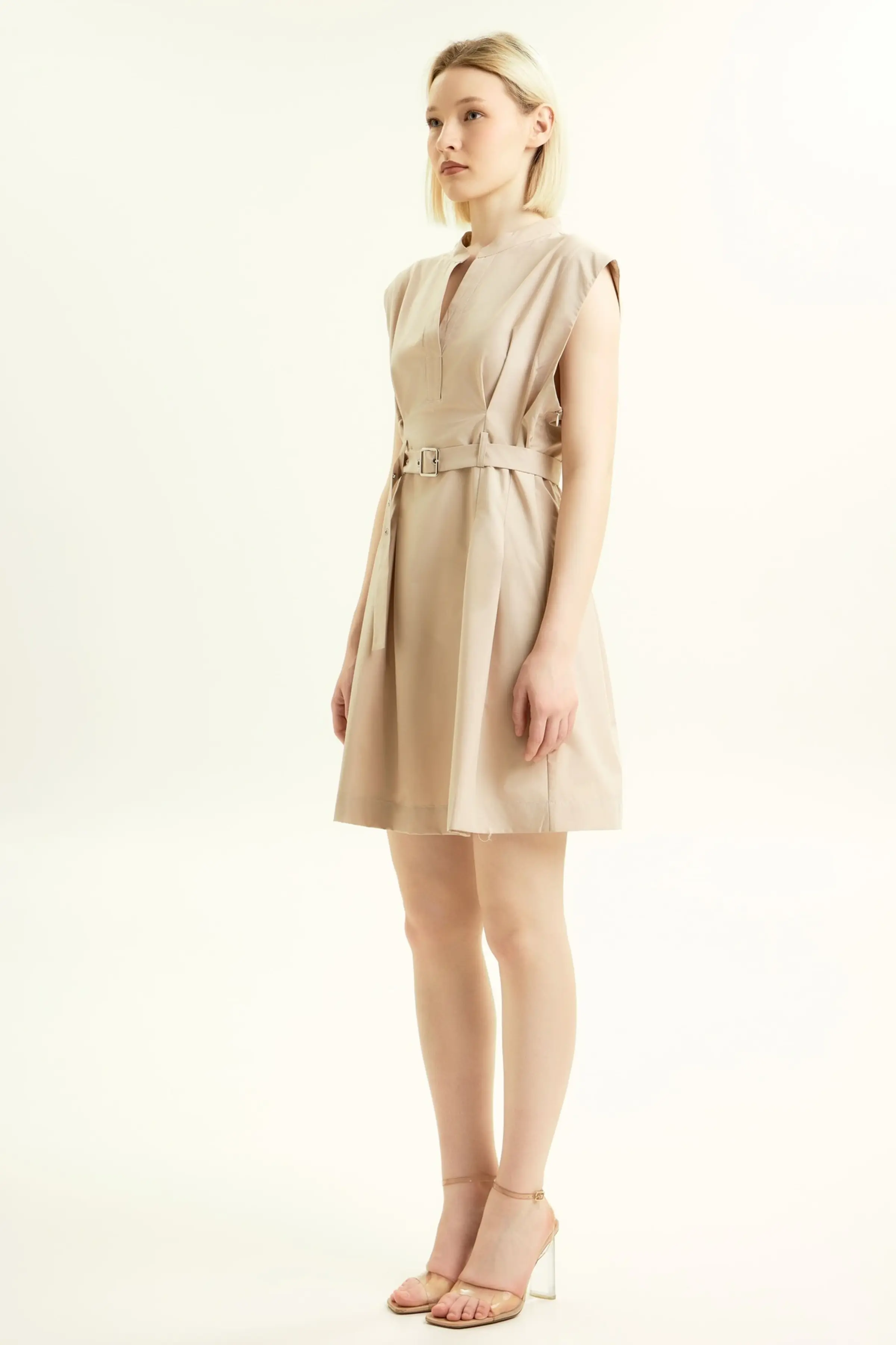 Платье бежевый для женщин 45364D-15 54