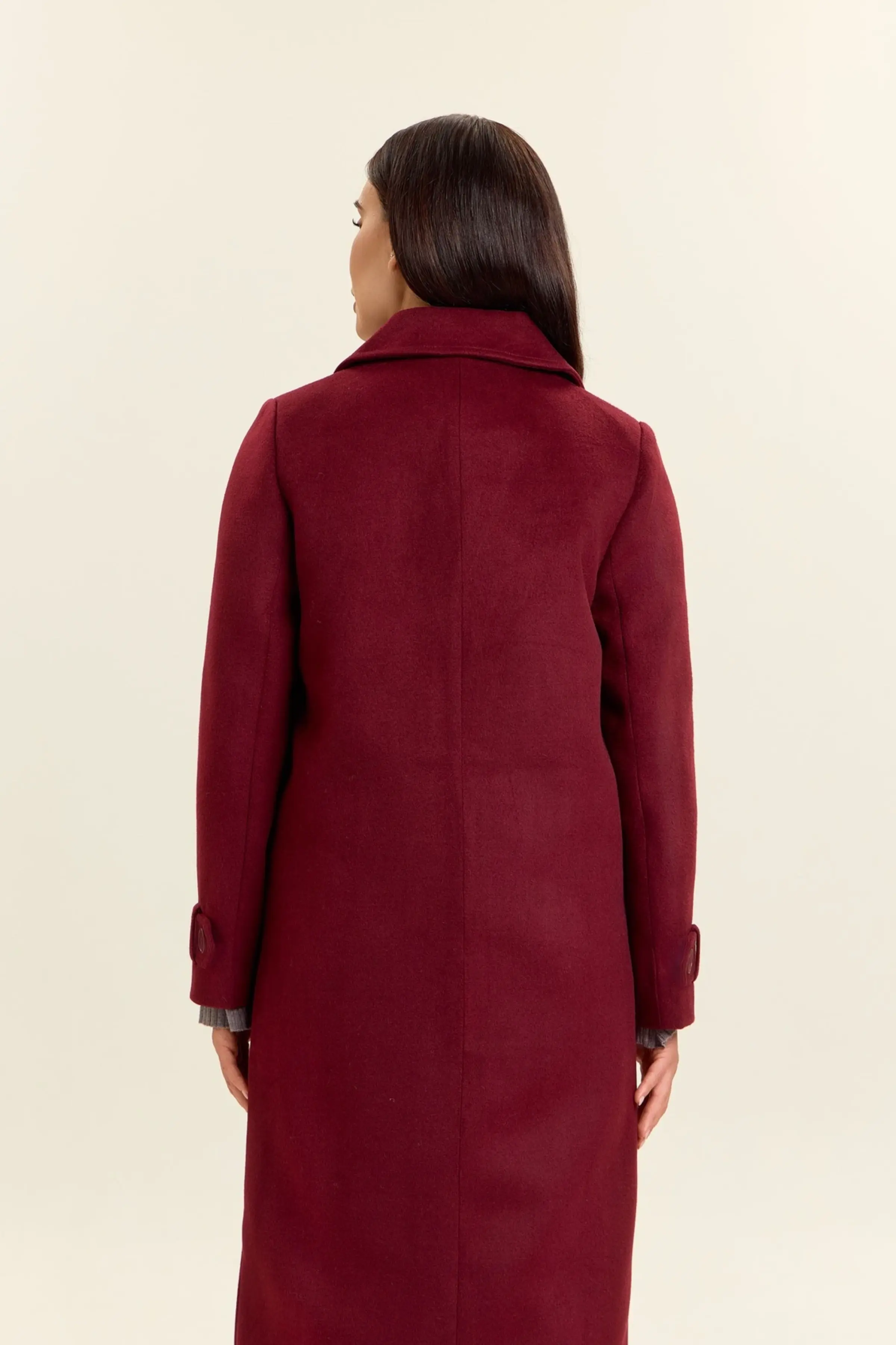 Пальто бордовый для женщин 47103-67 53