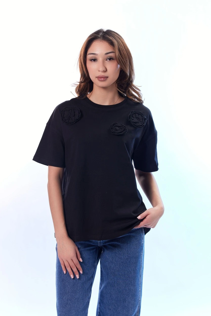 Футболка черный для женщин 44177-1 67