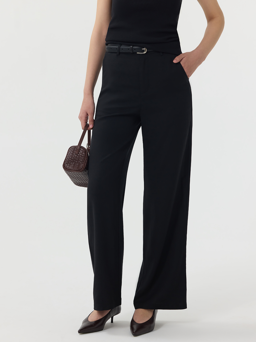 Брюки черный для женщин 49116-1 71