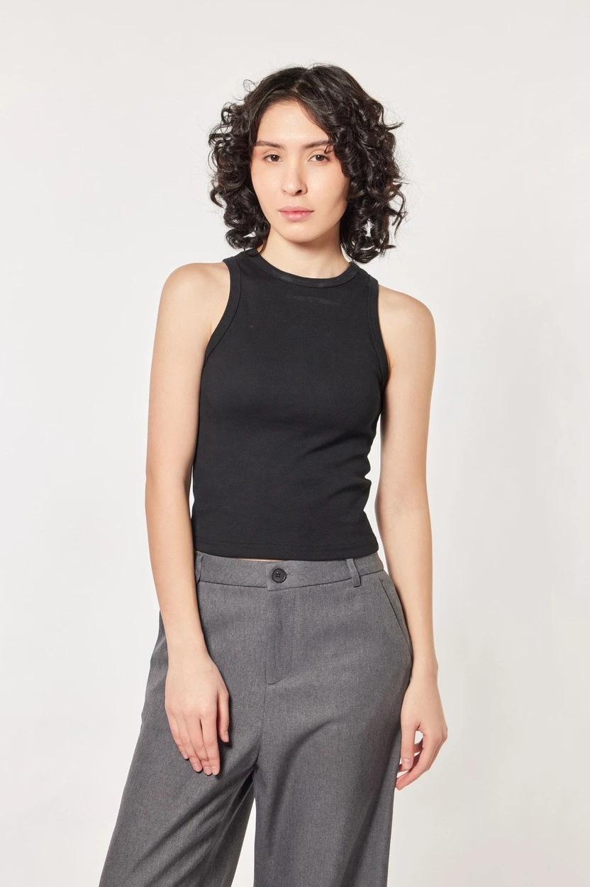 Топ черный для женщин 44241-1 46