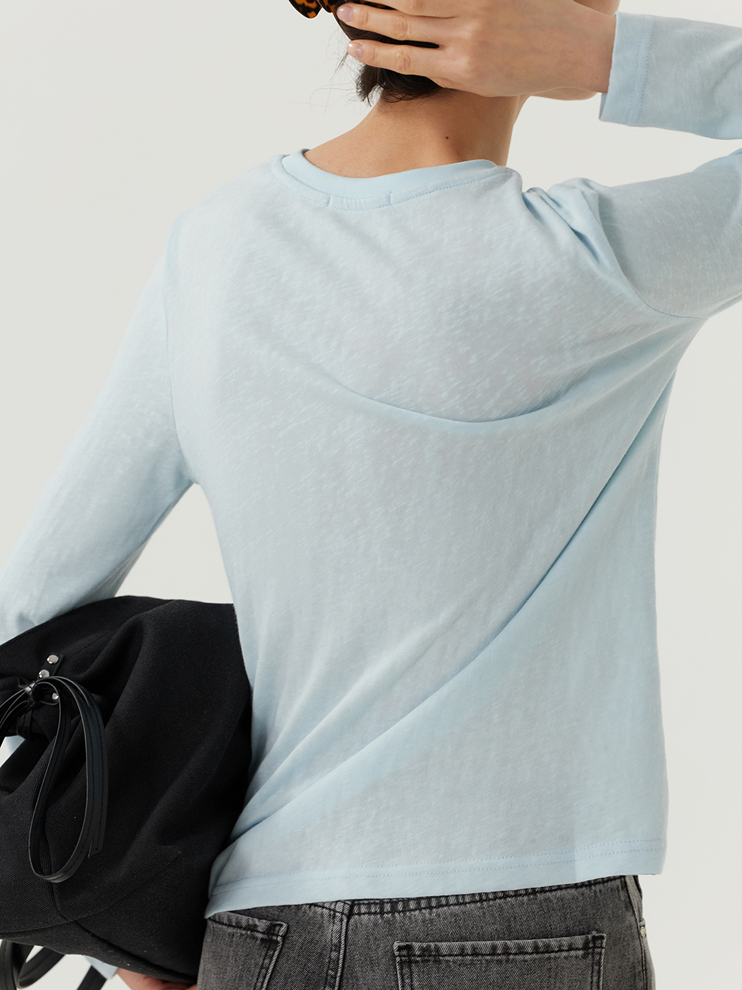 Лонгслив голубой для женщин 48266-10 59