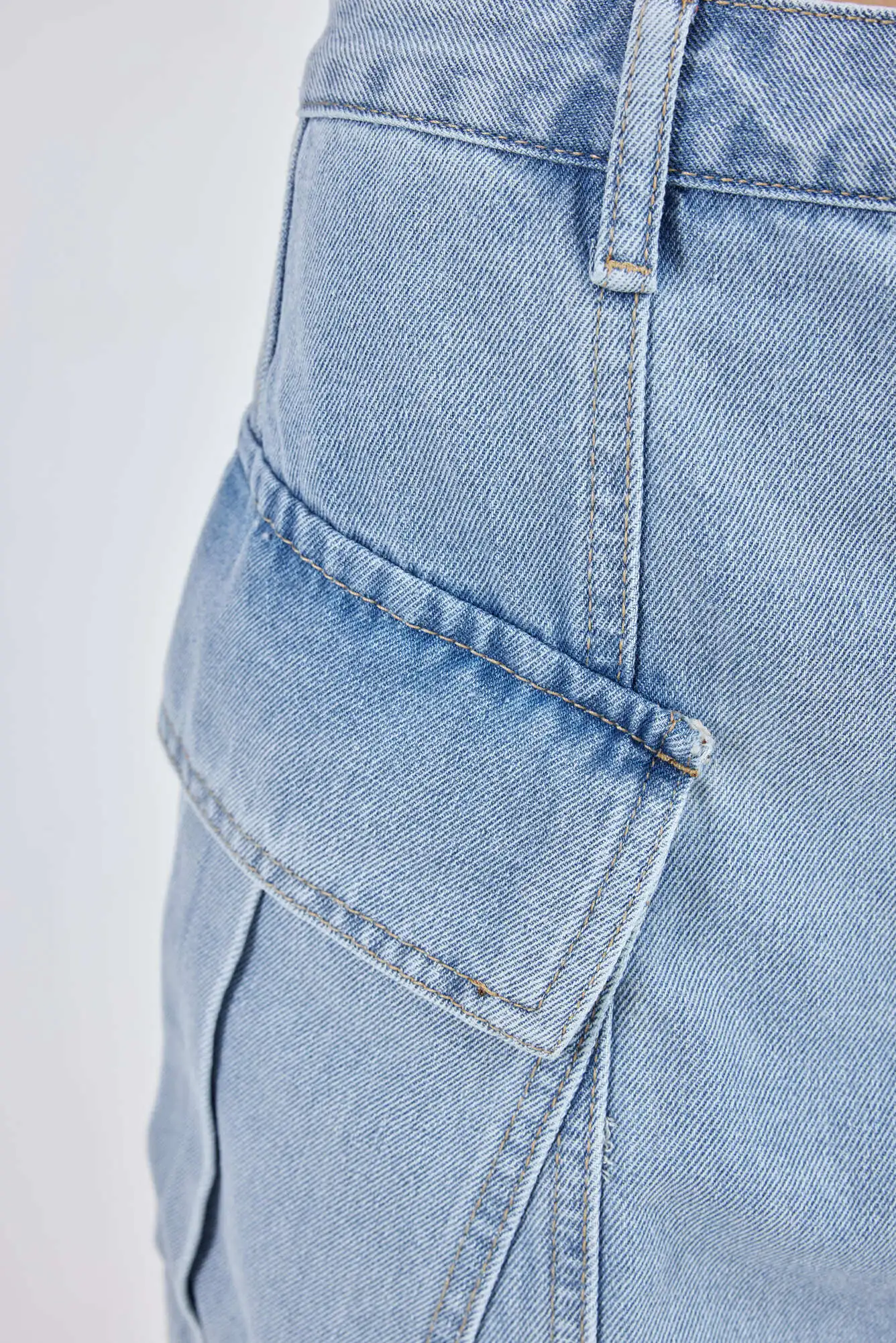 Юбка голубой для женщин 41140-10 52