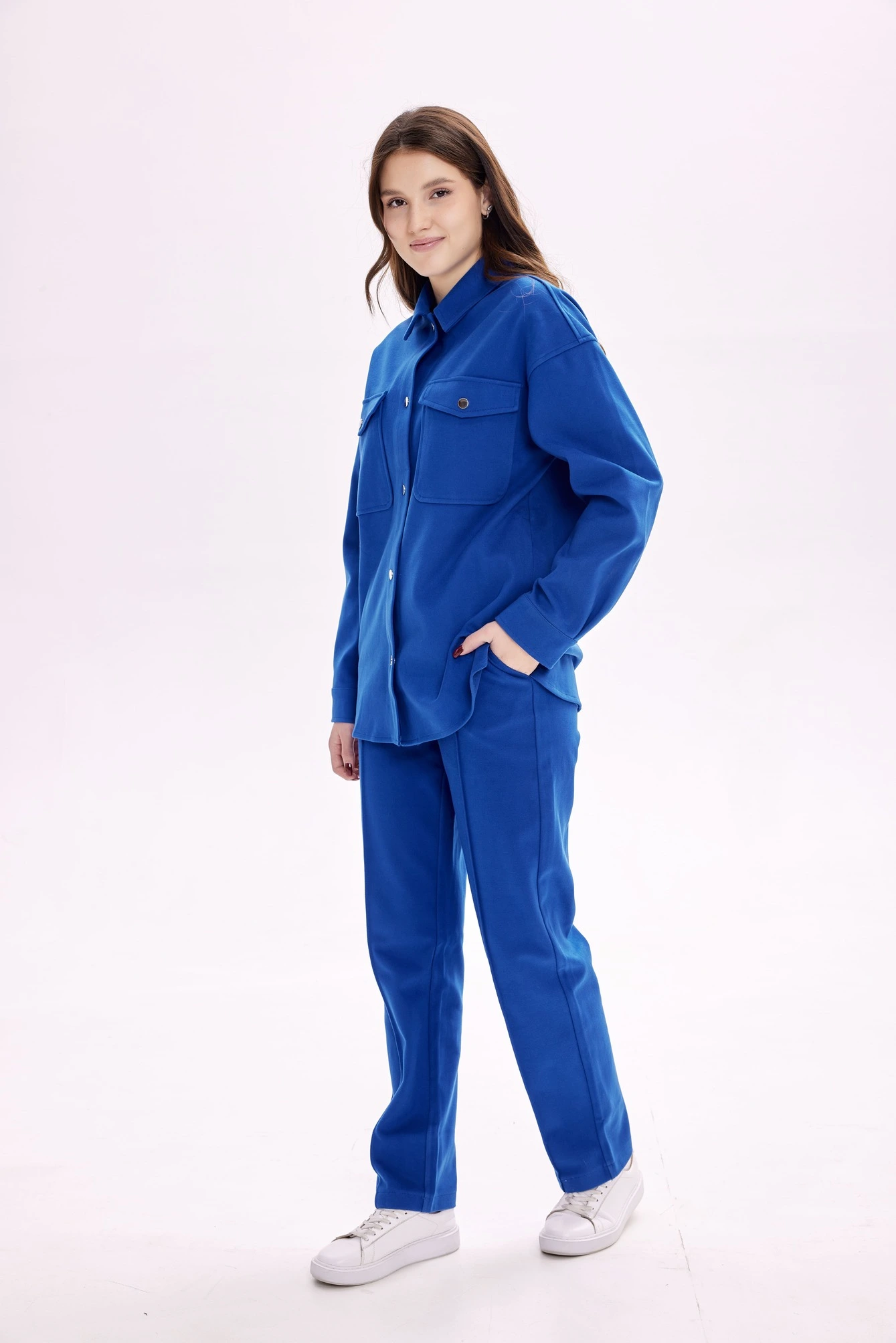 Брюки синий для женщин 39202-65 71