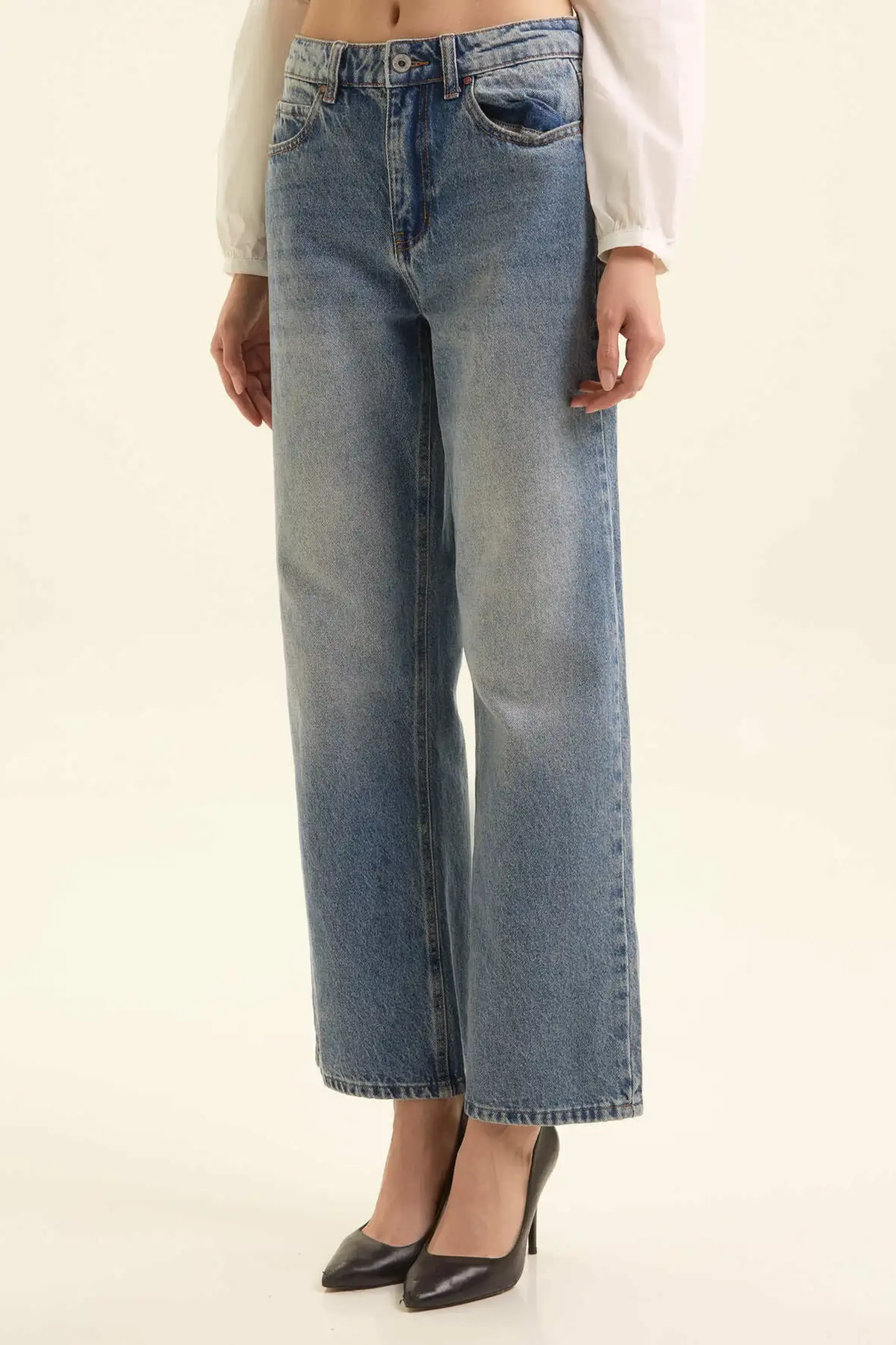 Джинсы голубой для женщин 47214-10 74