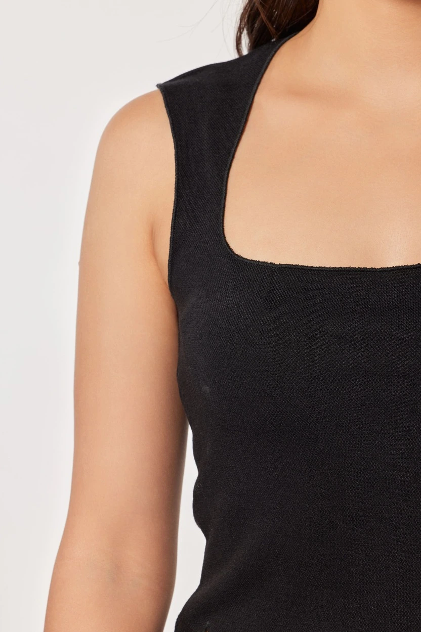 Топ черный для женщин 44222-1 46