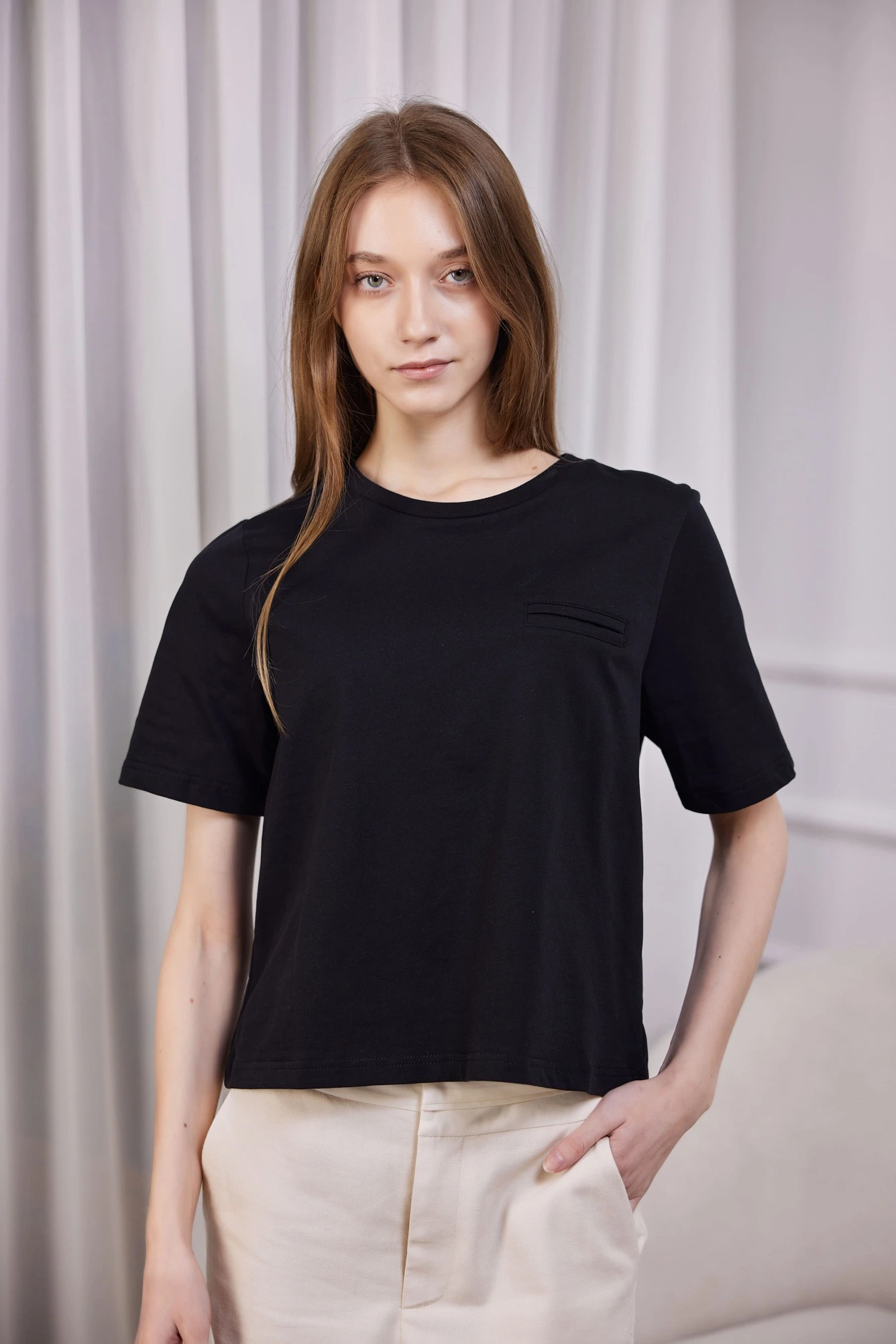 Футболка черный для женщин 41286-1 67