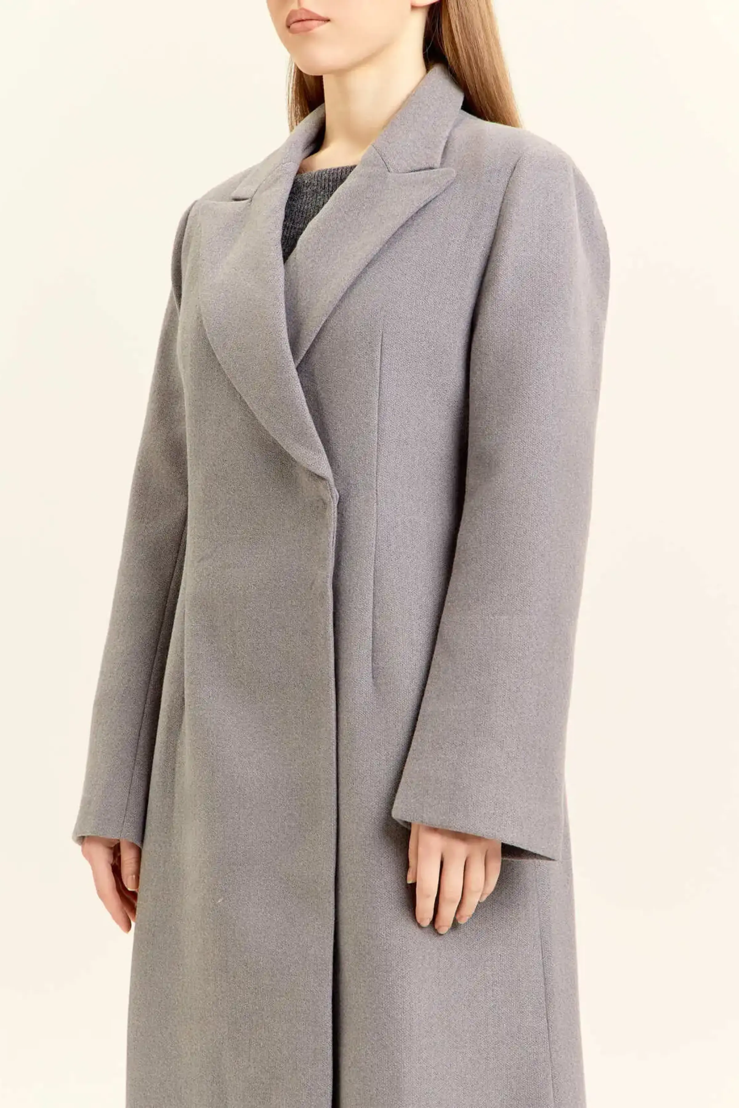 Пальто серый для женщин 47106-61 53