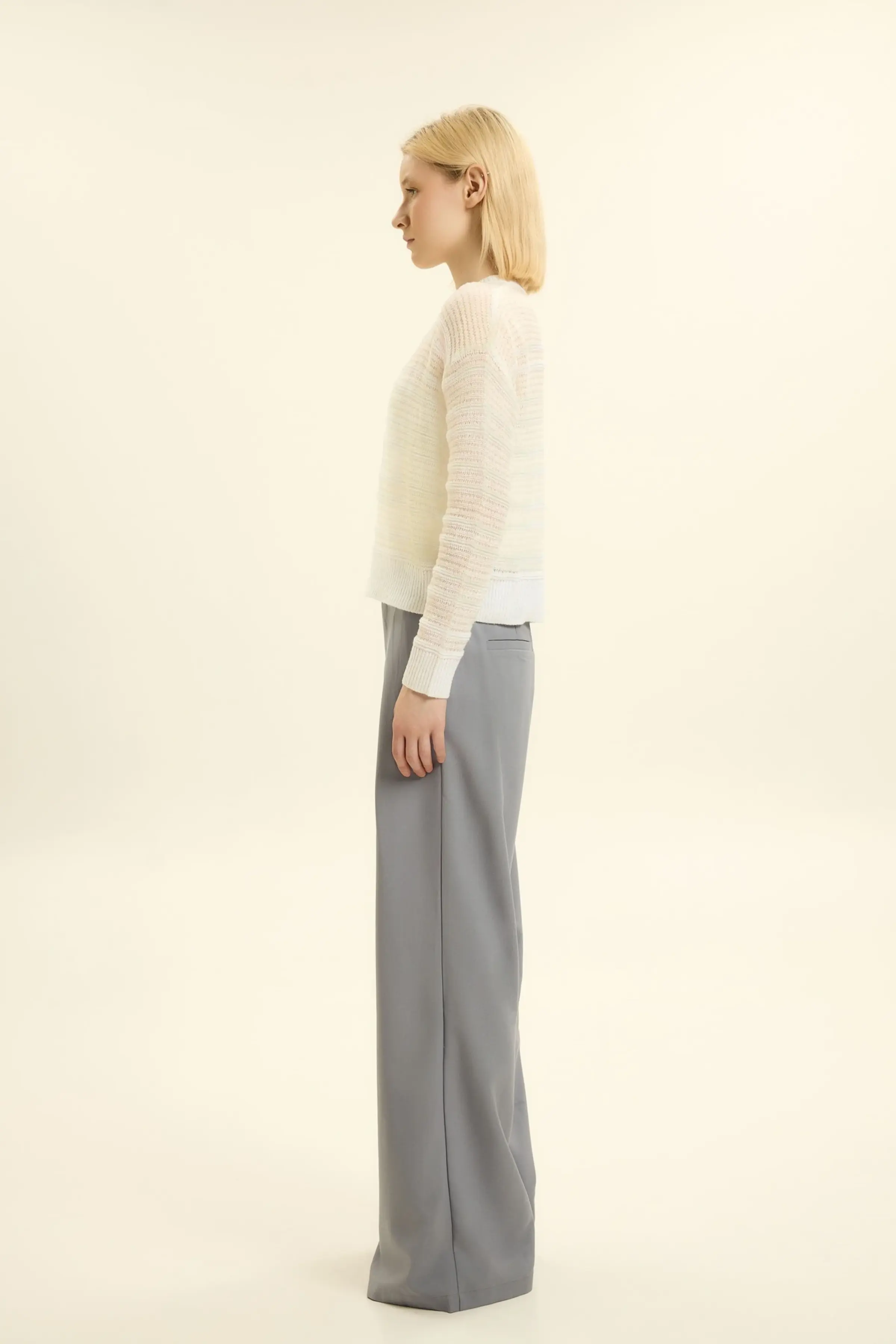 Джемпер белый для женщин 46225-4 60