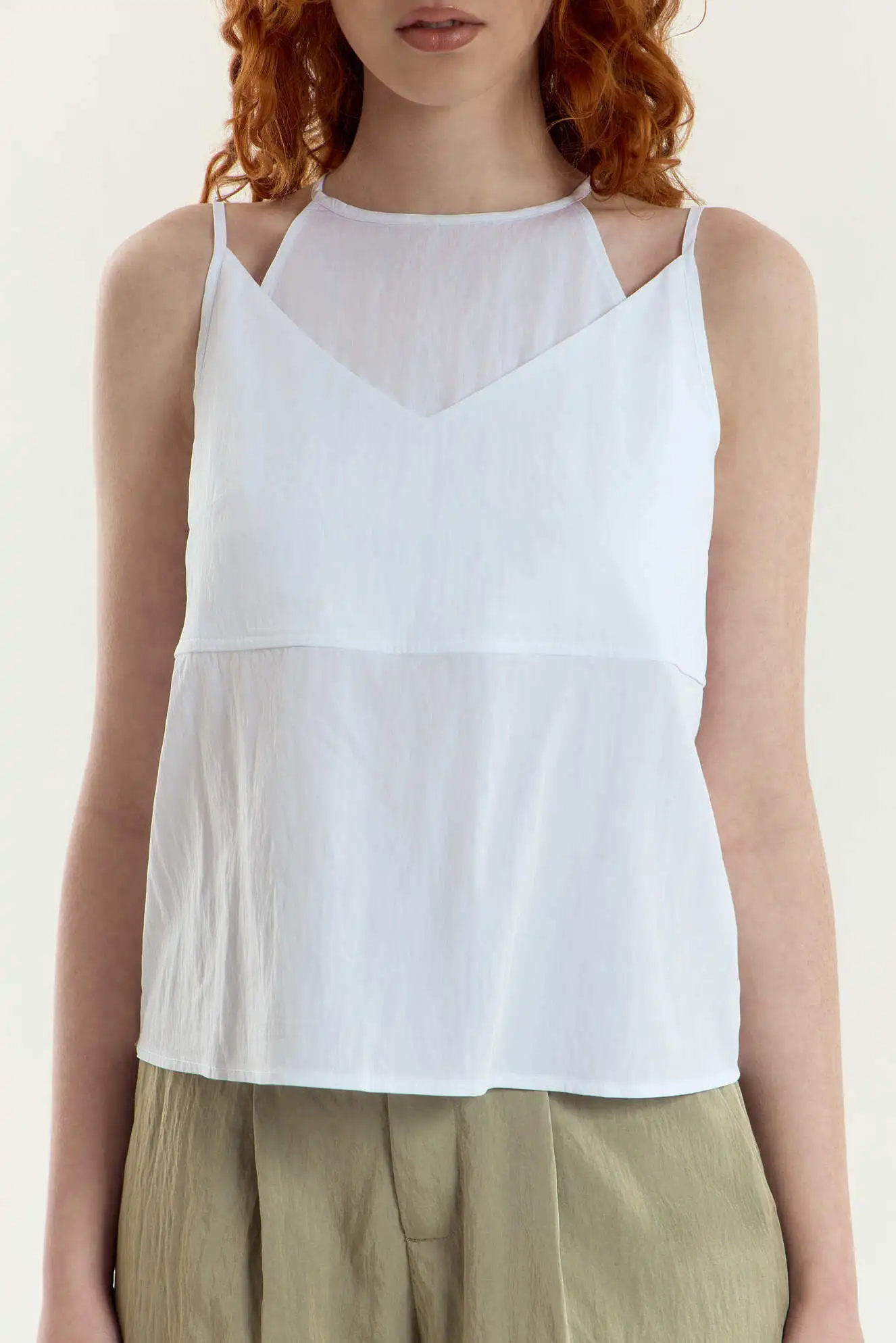 Топ белый для женщин 45117-4 46