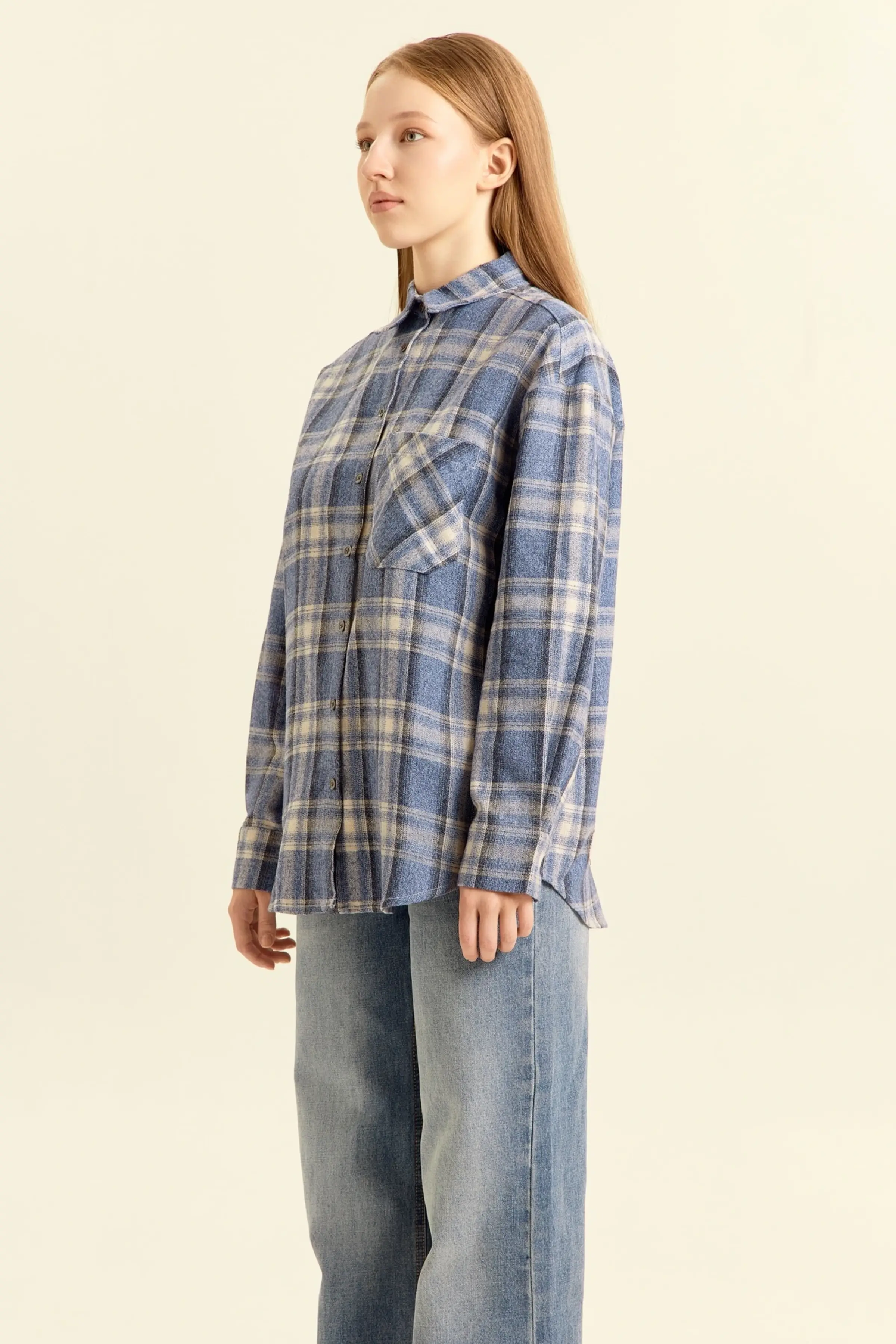 Рубашка голубой для женщин 46309-10 66