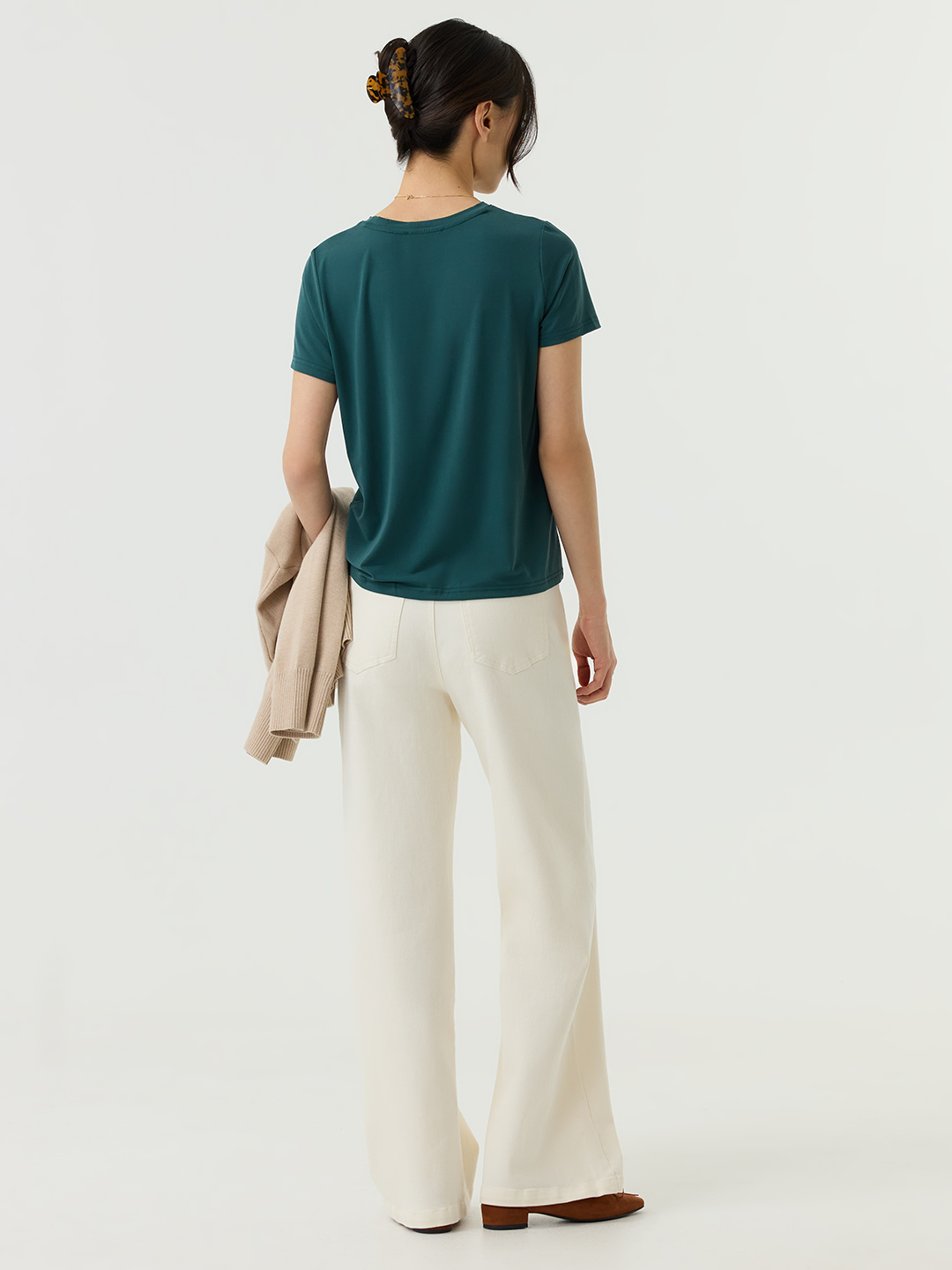 Брюки айвори для женщин 48137-234 71