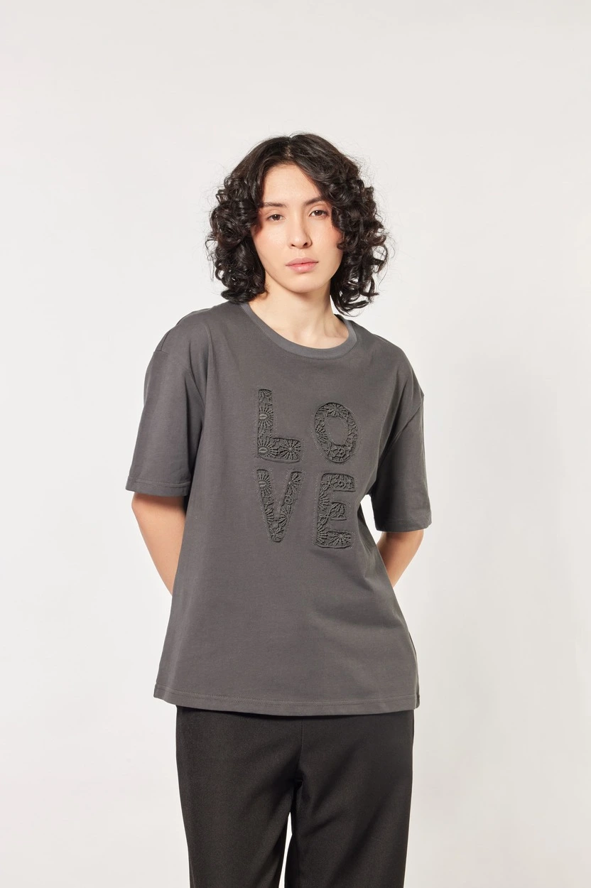 Футболка серый для женщин 44271-61 67