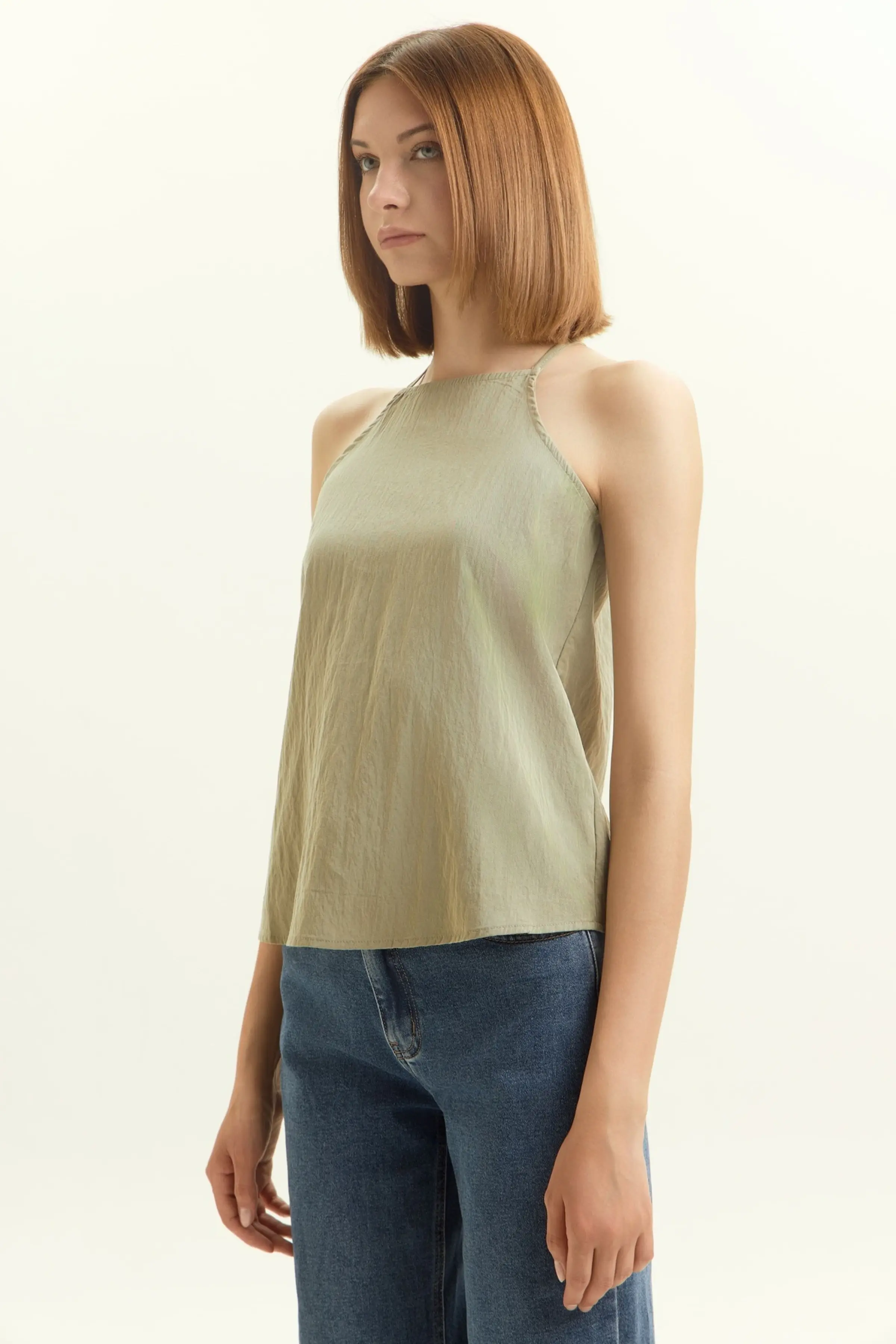 Топ хаки для женщин 45135-14 46