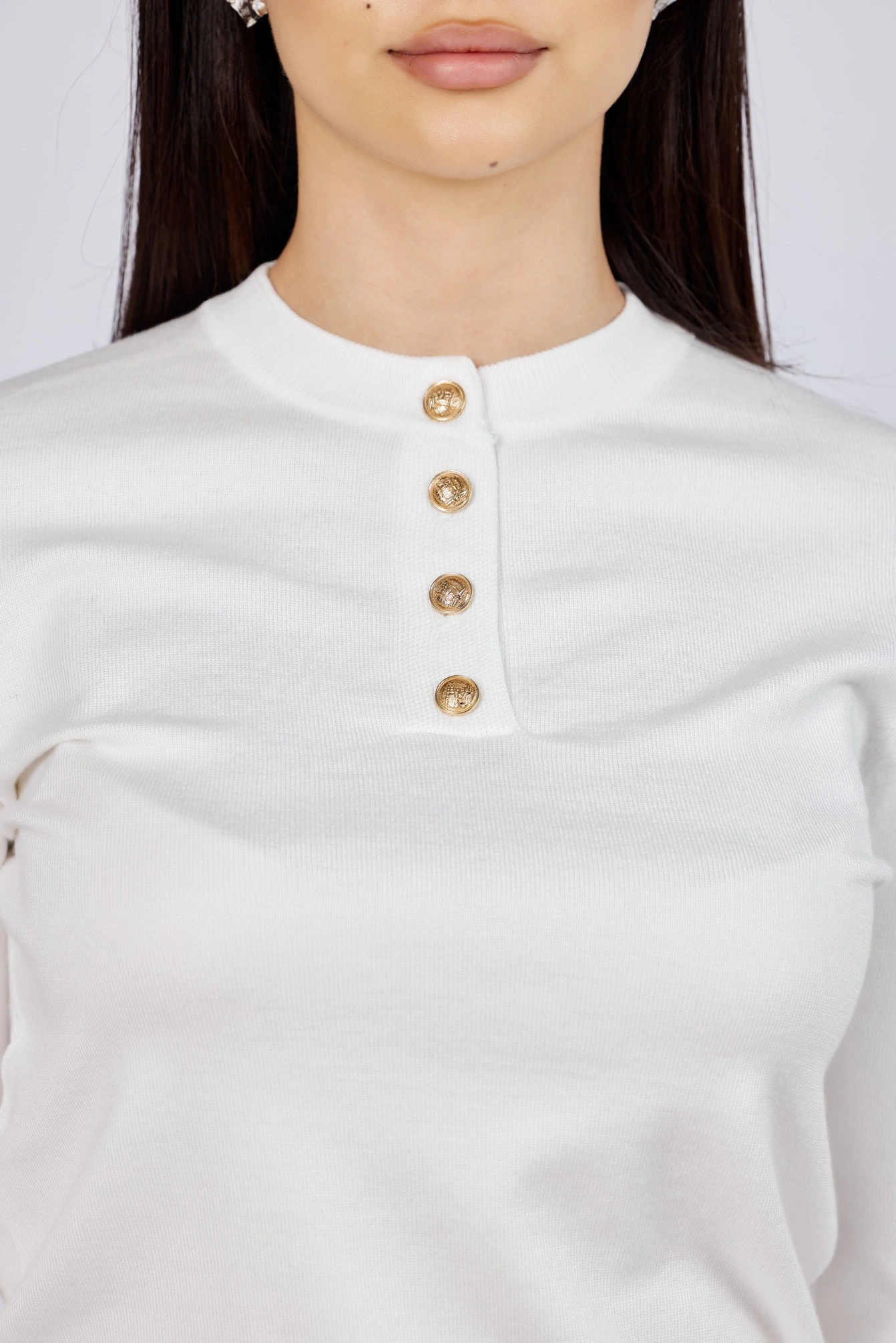 Джемпер белый для женщин 43108-4 60