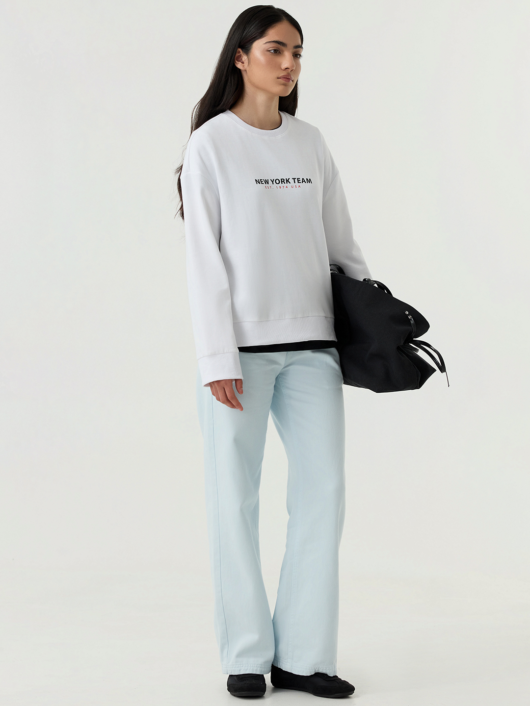 Лонгслив белый для женщин 48197-4 59