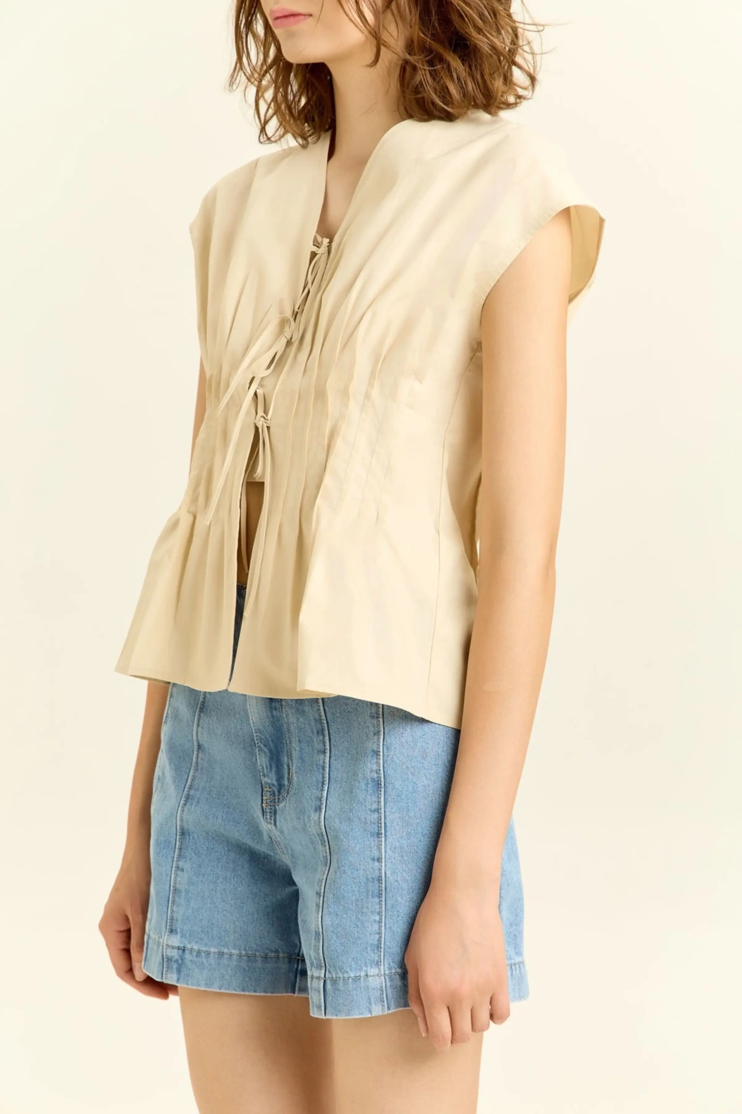 Блузка бежевый для женщин 45115-15 28