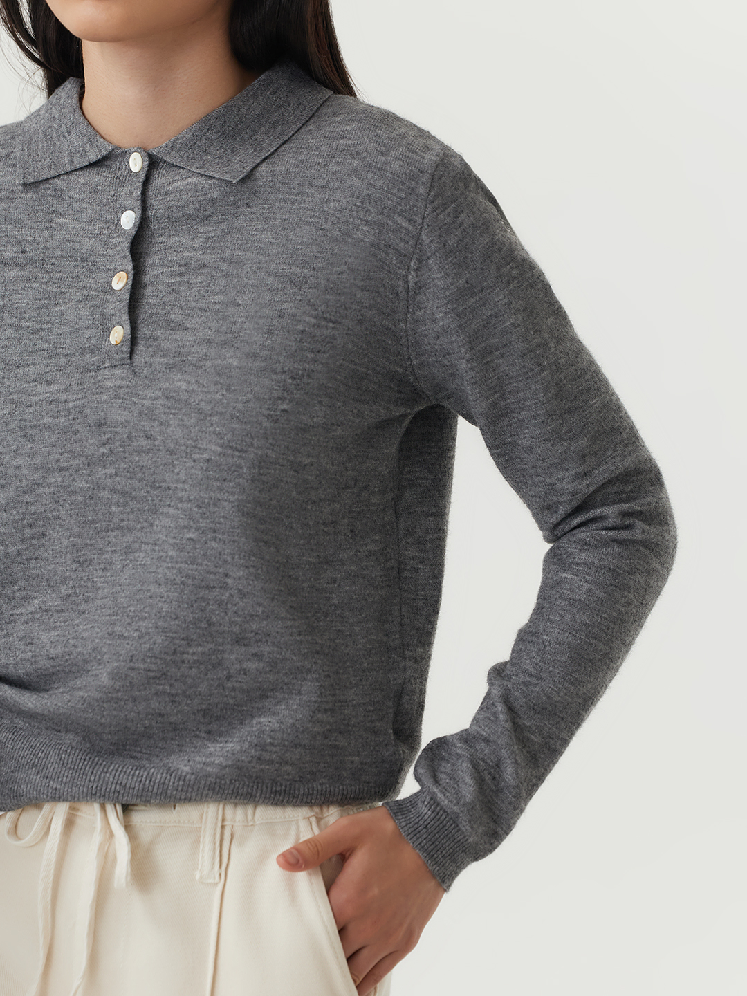 Джемпер серый для женщин 48107-61 60