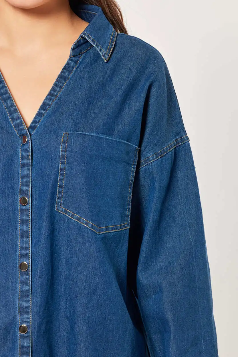 Рубашка темно-синий для женщин 44230-18 66