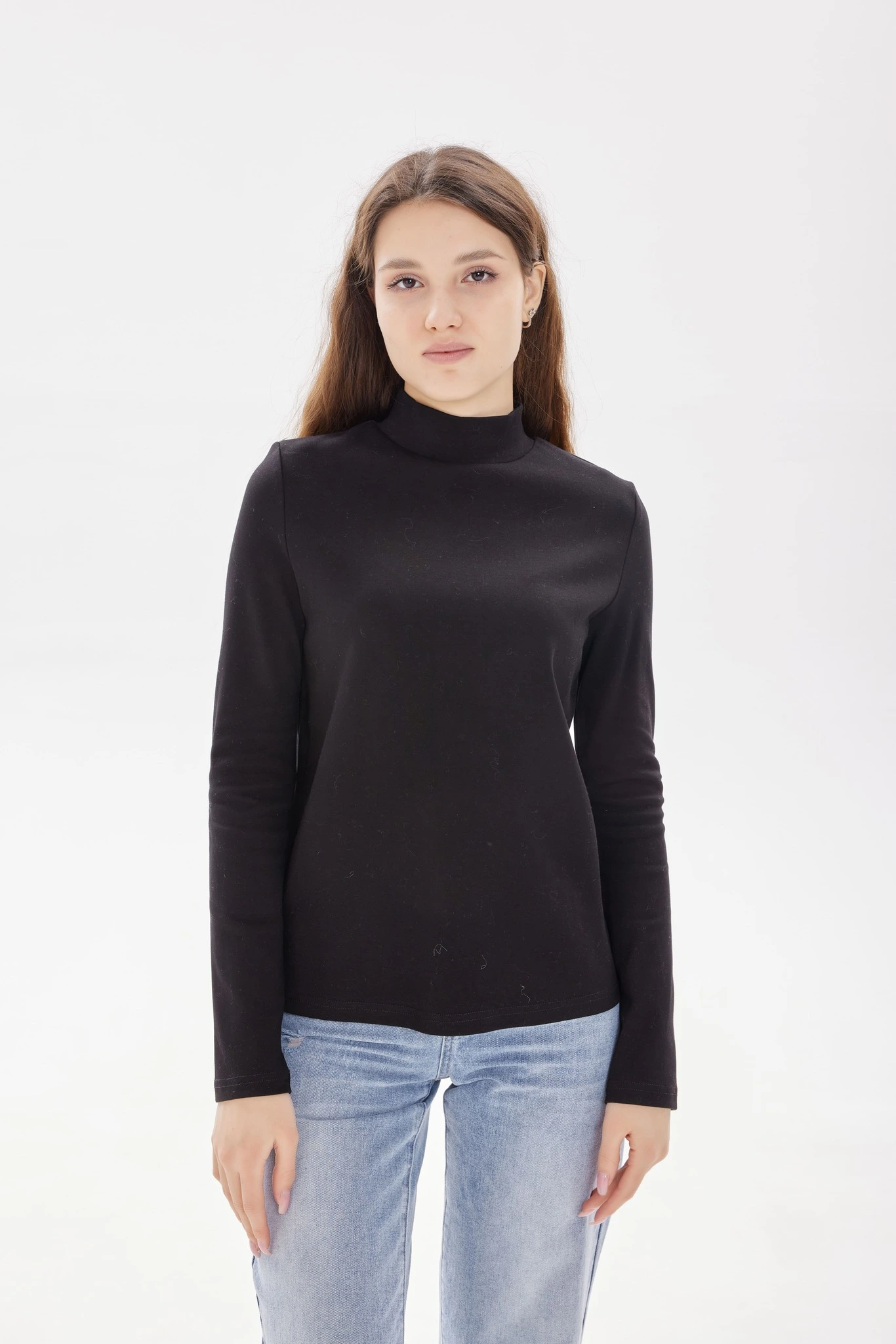 Лонгслив черный для женщин 39312-1 59