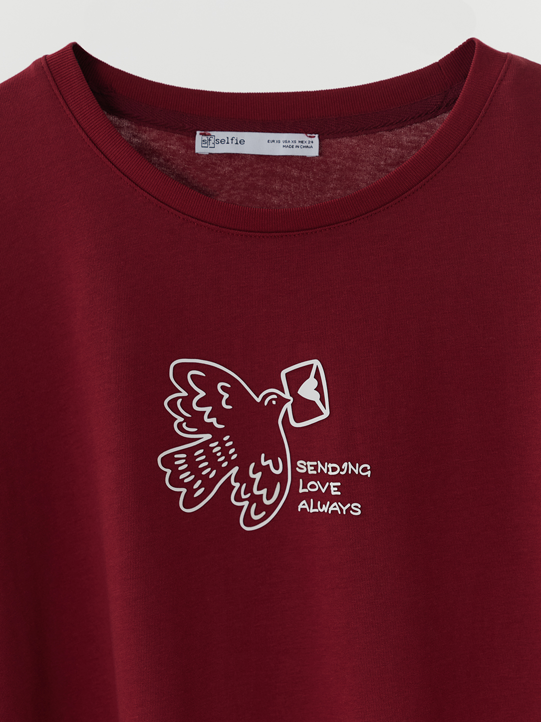 Футболка бордовый для женщин 48277-67 67