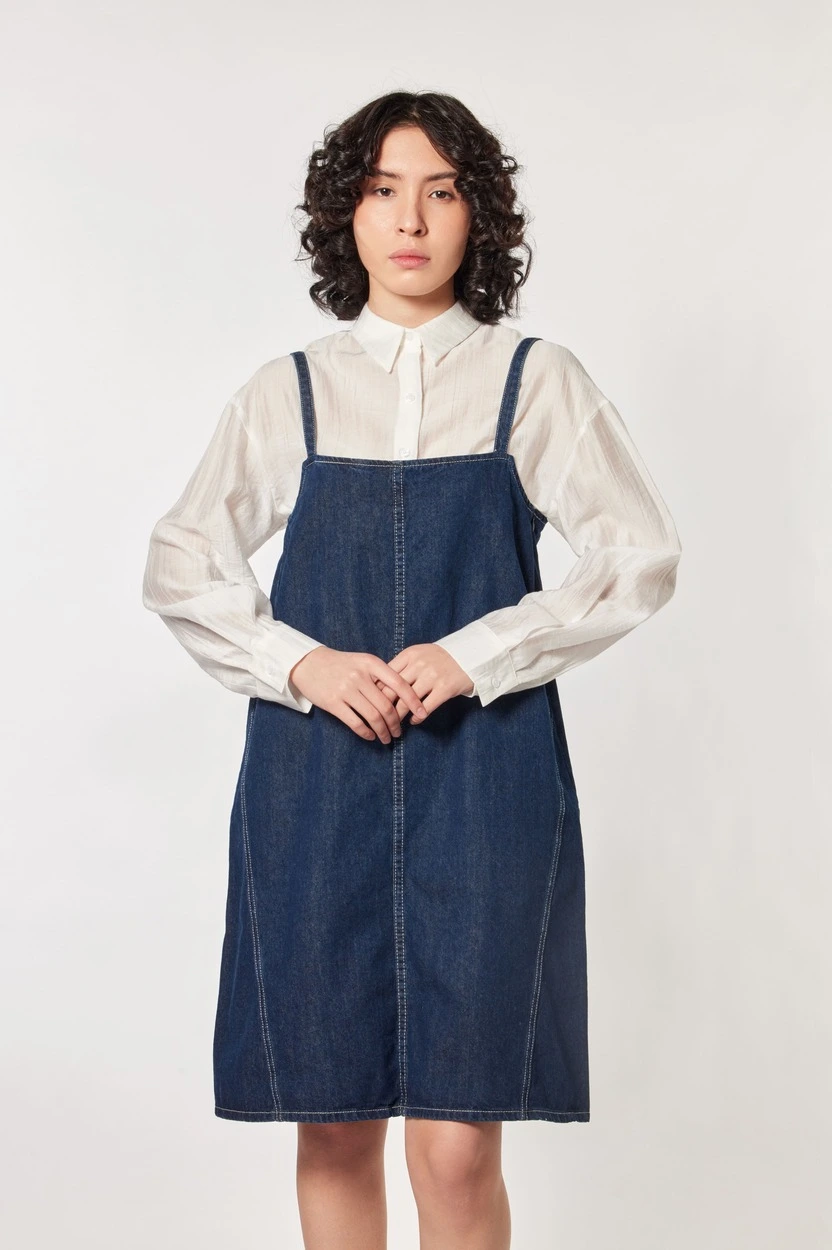 Платье синий для женщин 44243-65 54