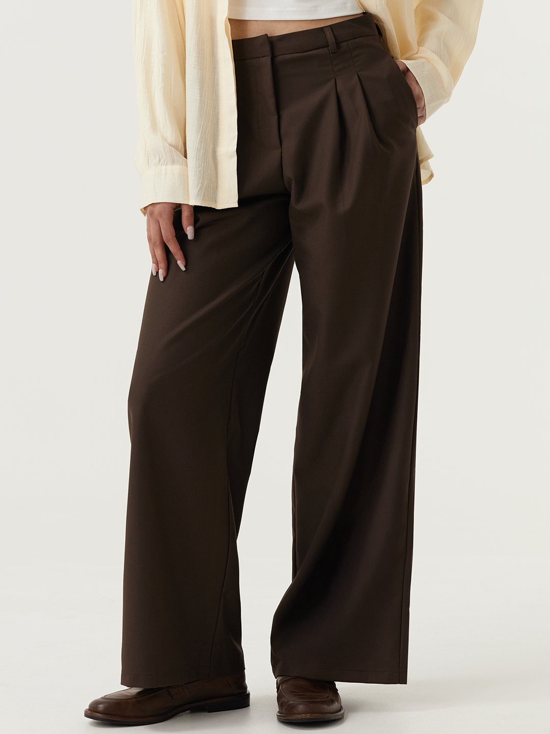 Брюки коричневый для женщин 48109-13 71