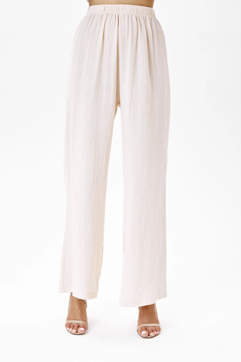 Брюки айвори для женщин 253/251/37315-234 71
