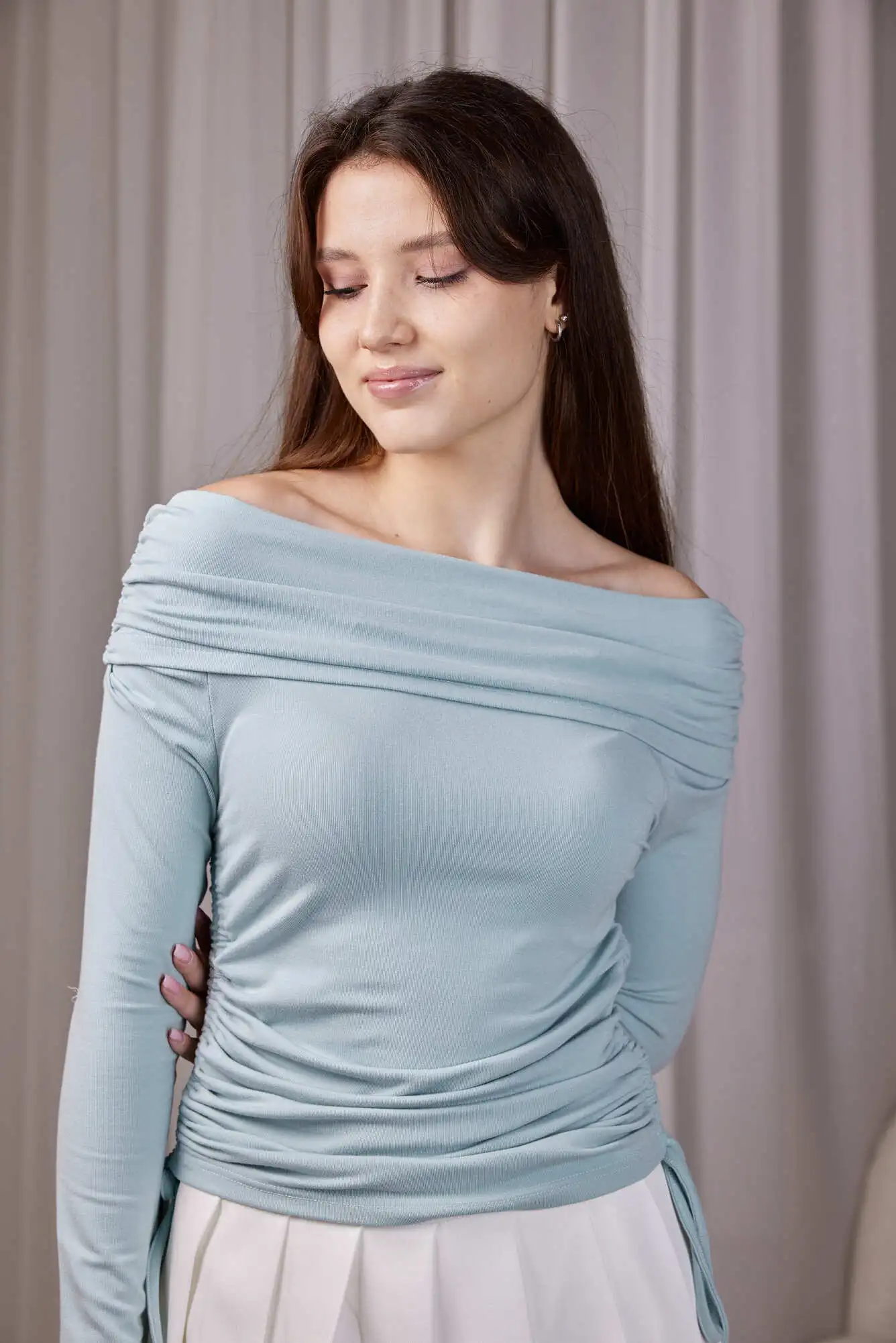 Лонгслив ментоловый для женщин 40125-45 59