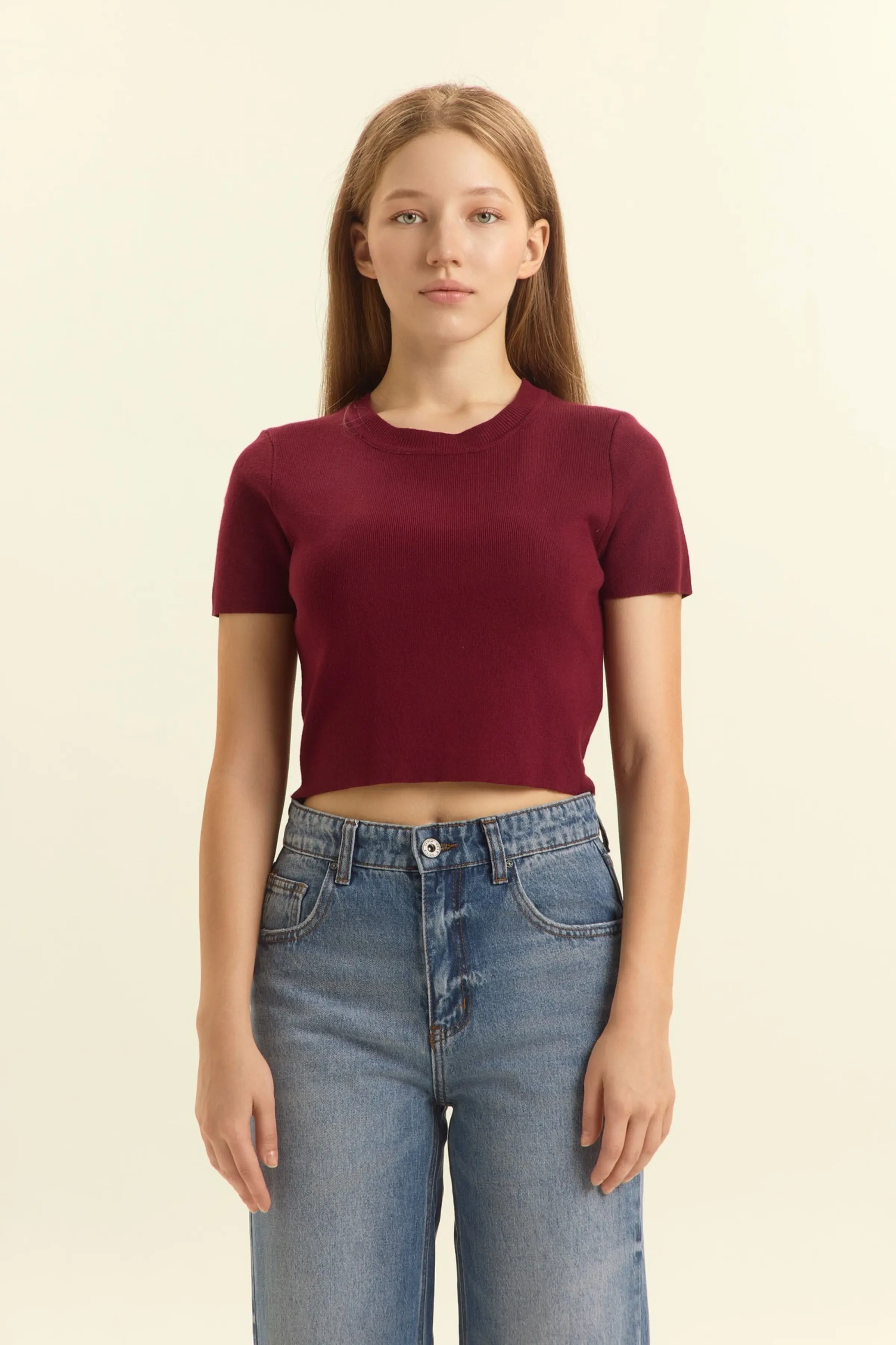 Джемпер бордовый для женщин 46342-67 60