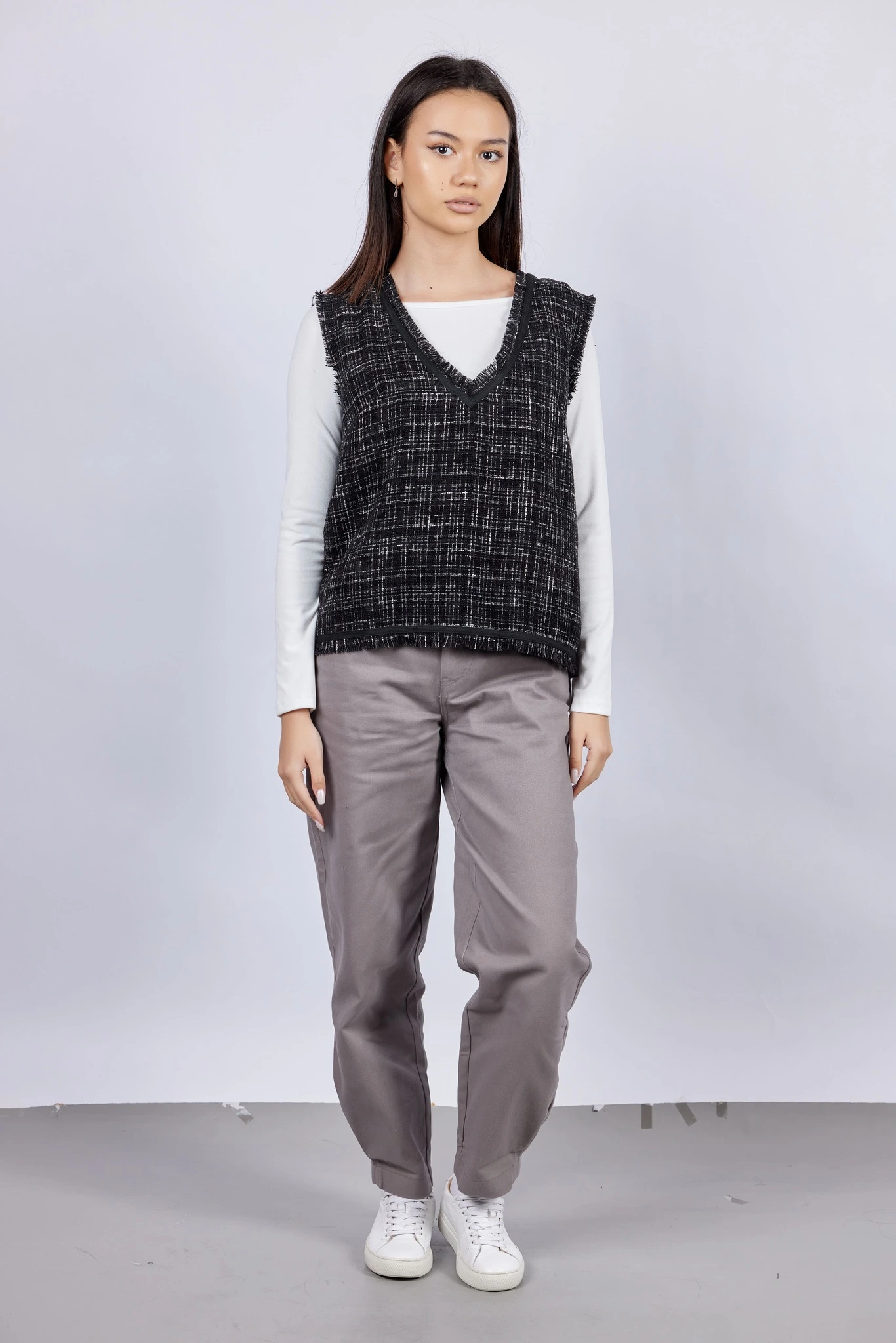 Брюки серый для женщин 43223-61 71