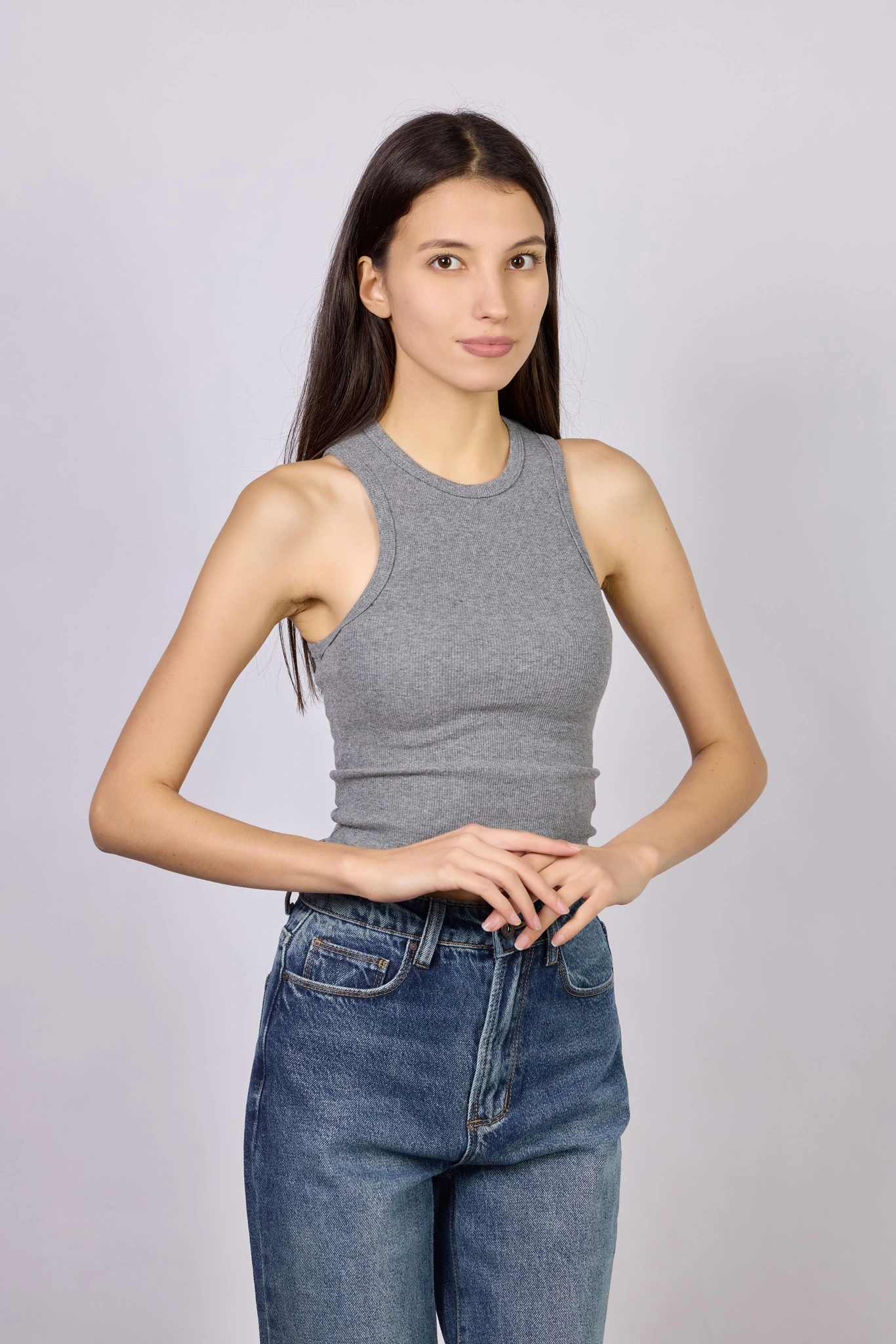 Топ темно-серый для женщин 42122-12 46