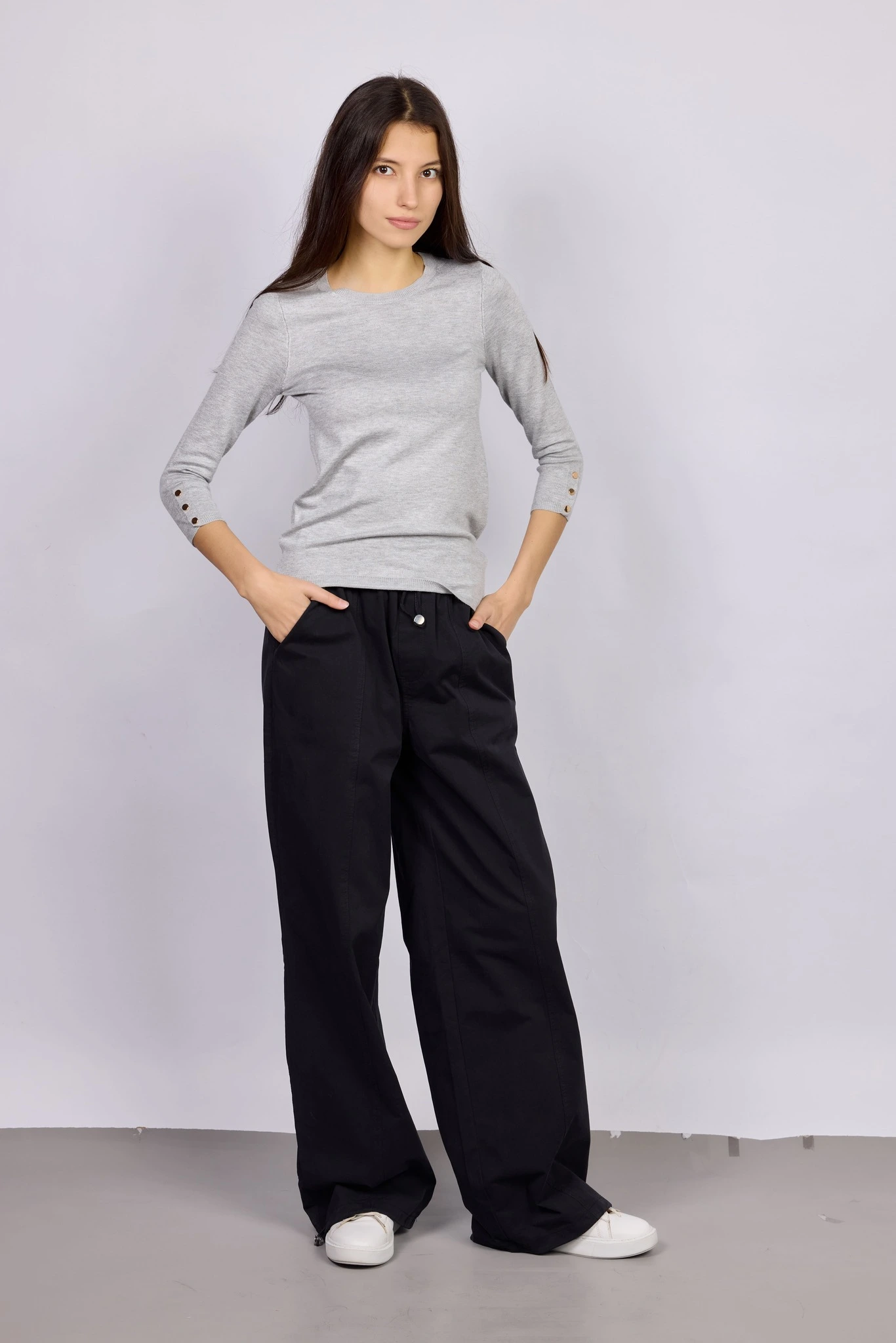 Брюки черный для женщин 42219-1 71