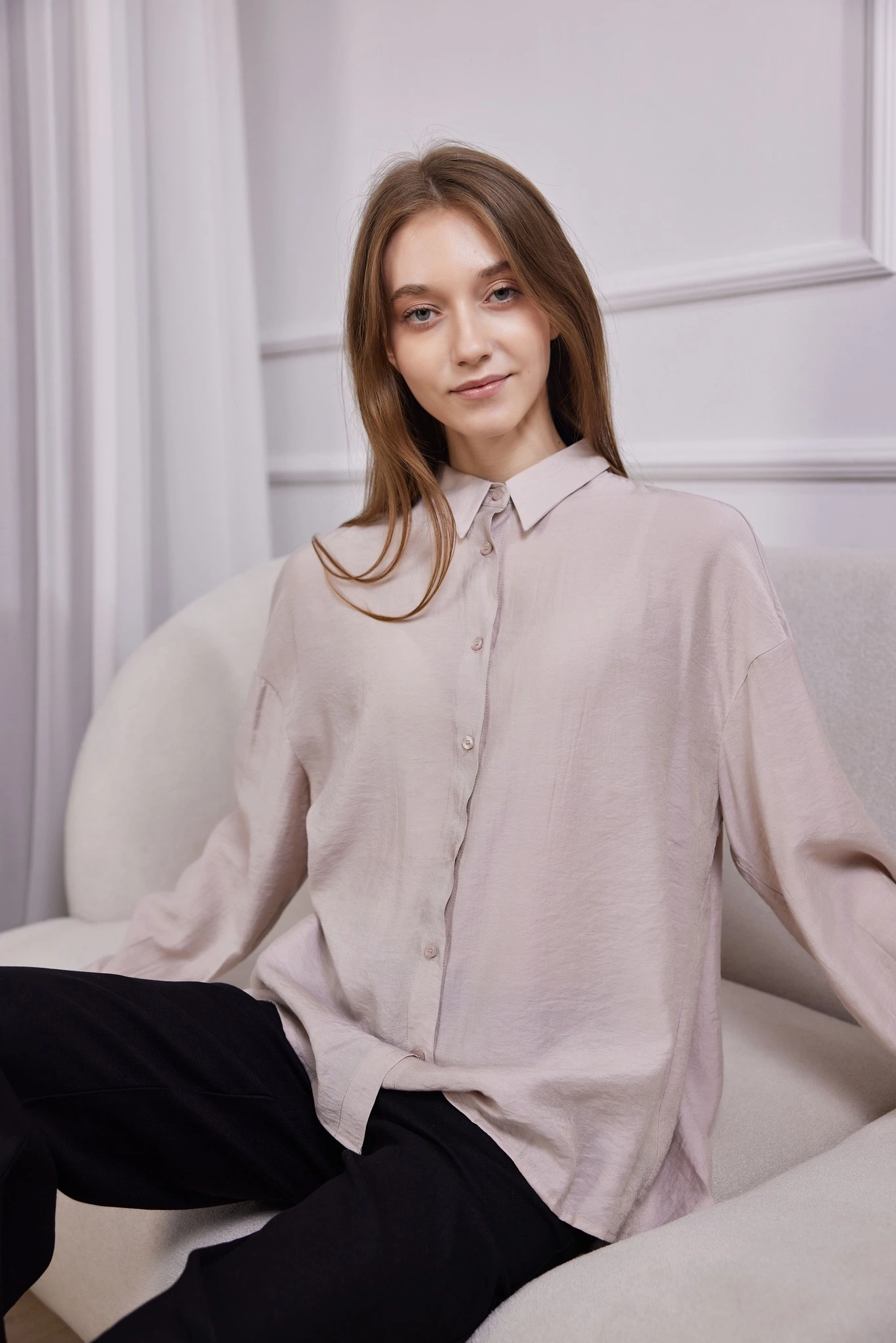 Рубашка бежевый для женщин 41244-15 66