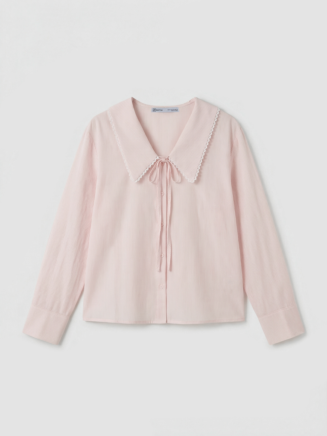 Рубашка бело-розовая полоска для женщин 48204-51 66