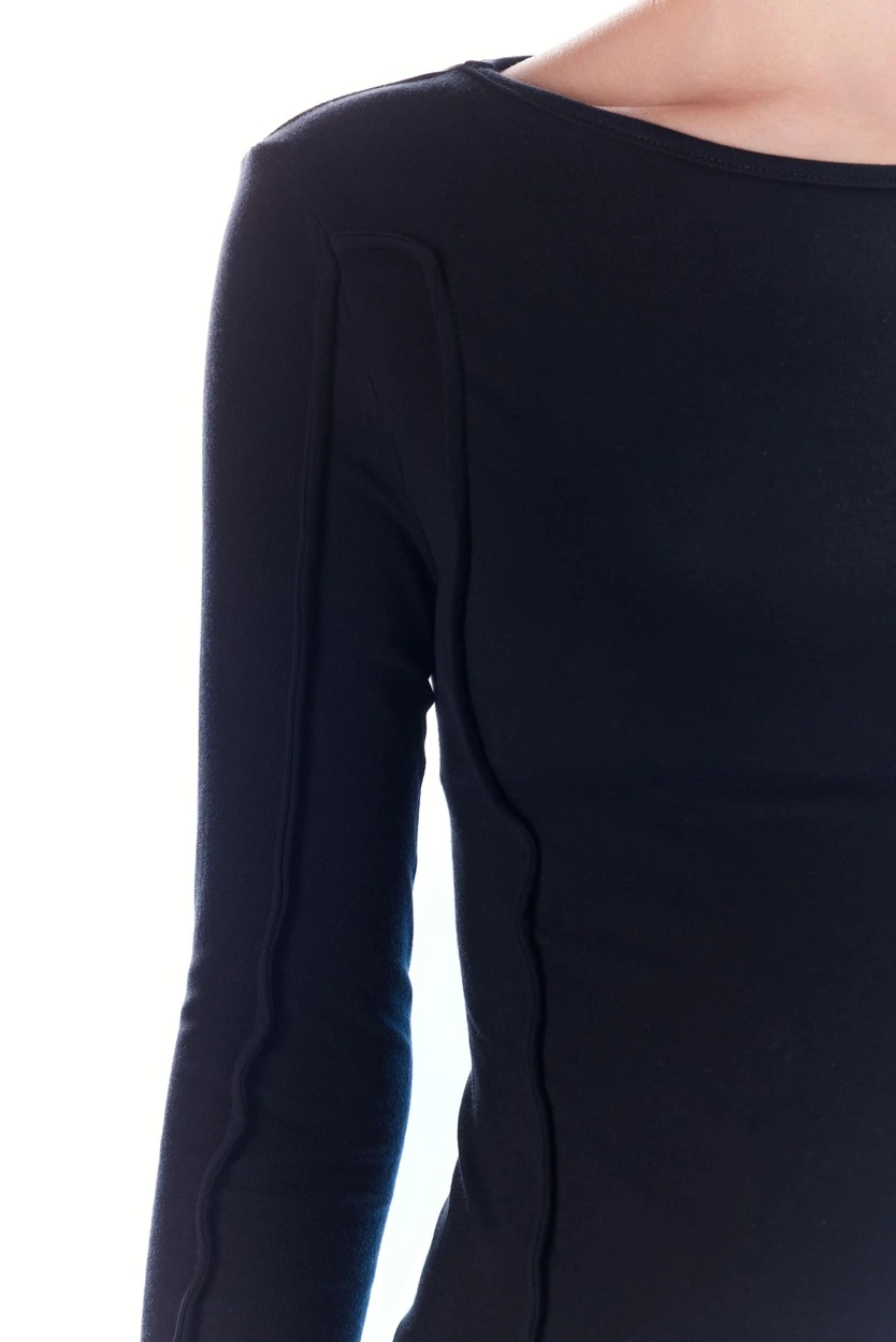 Лонгслив черный для женщин 44195-1 59