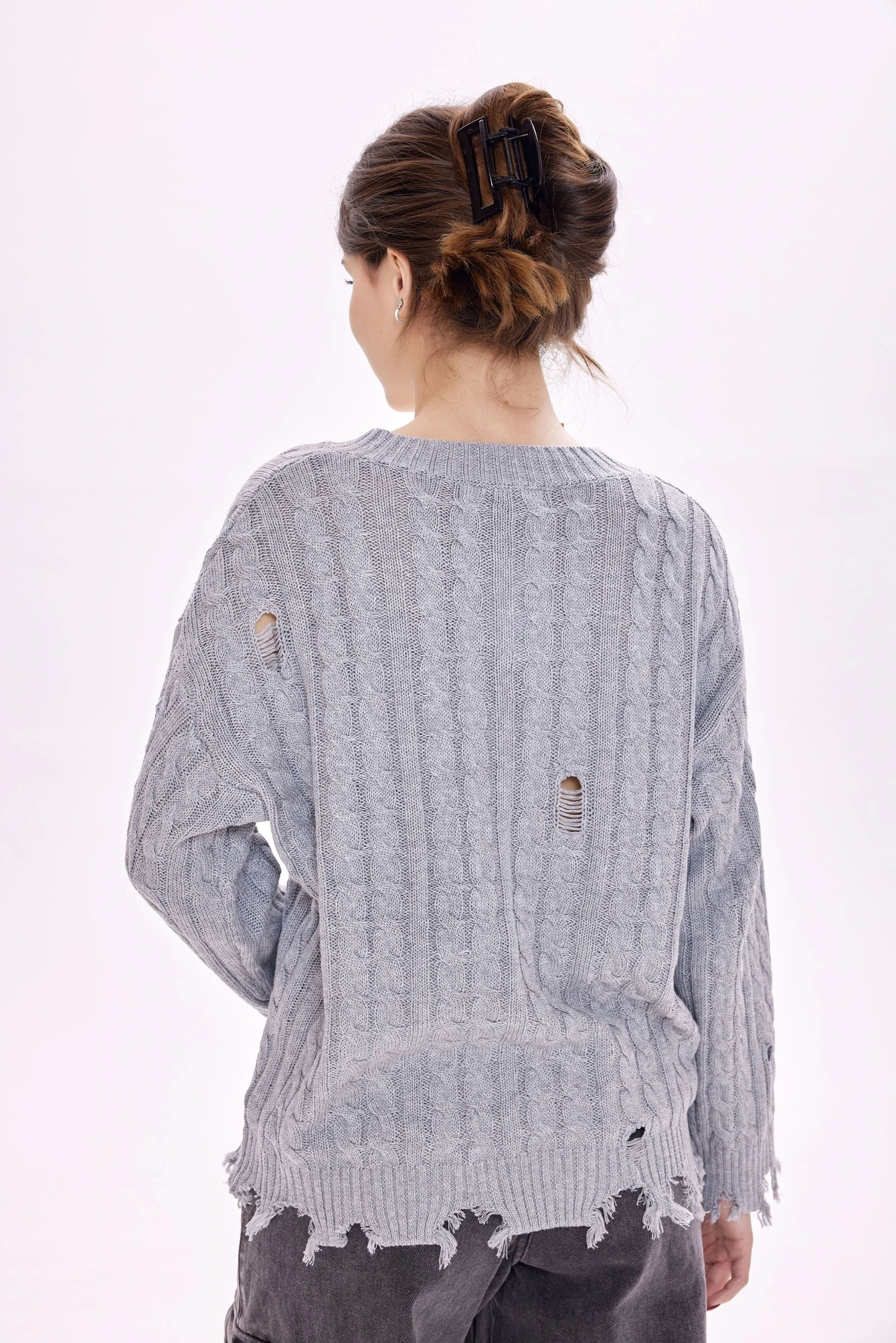 Свитер серый для женщин 39241-61 65