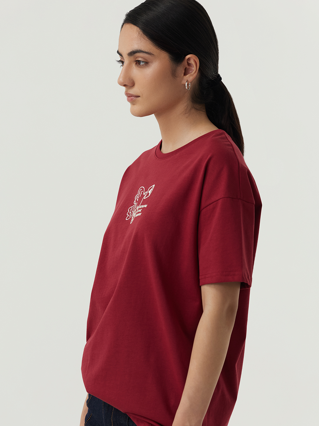 Футболка бордовый для женщин 48277-67 67