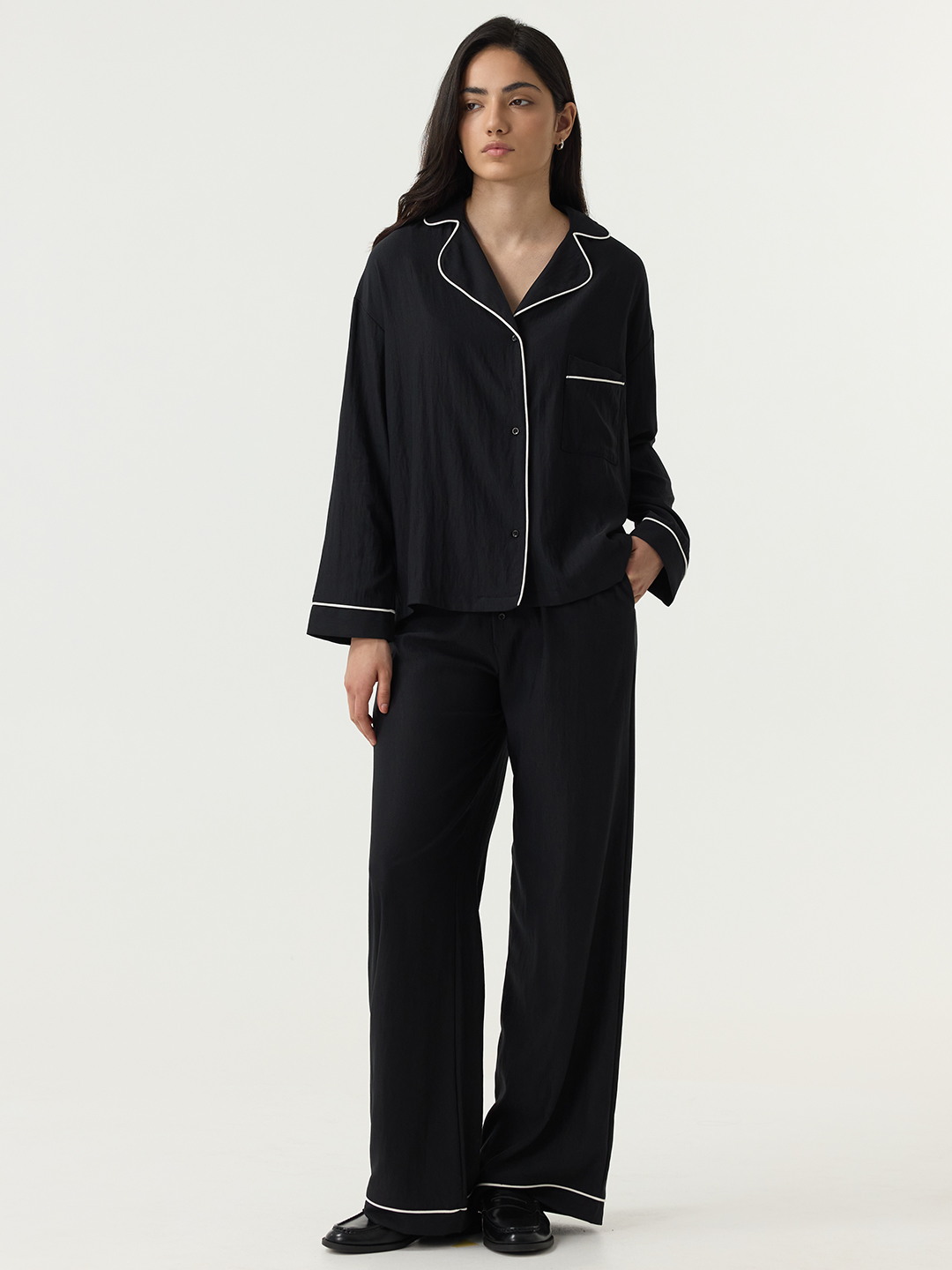 Брюки черный для женщин 48347-1 71