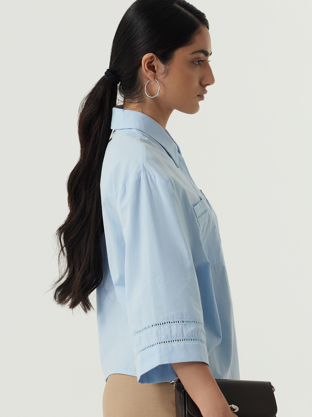 Рубашка голубой для женщин 48255-10 66