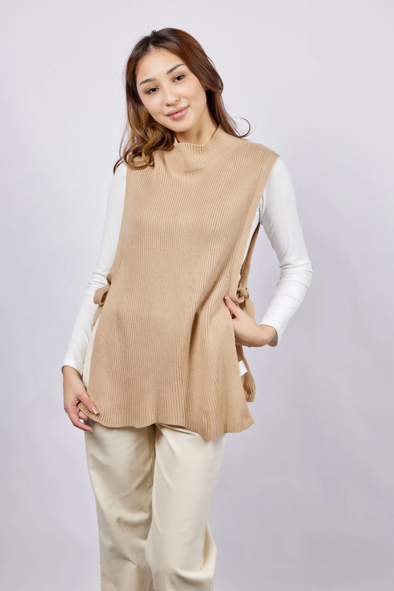 Жилетка бежевый для женщин 43158-15 68