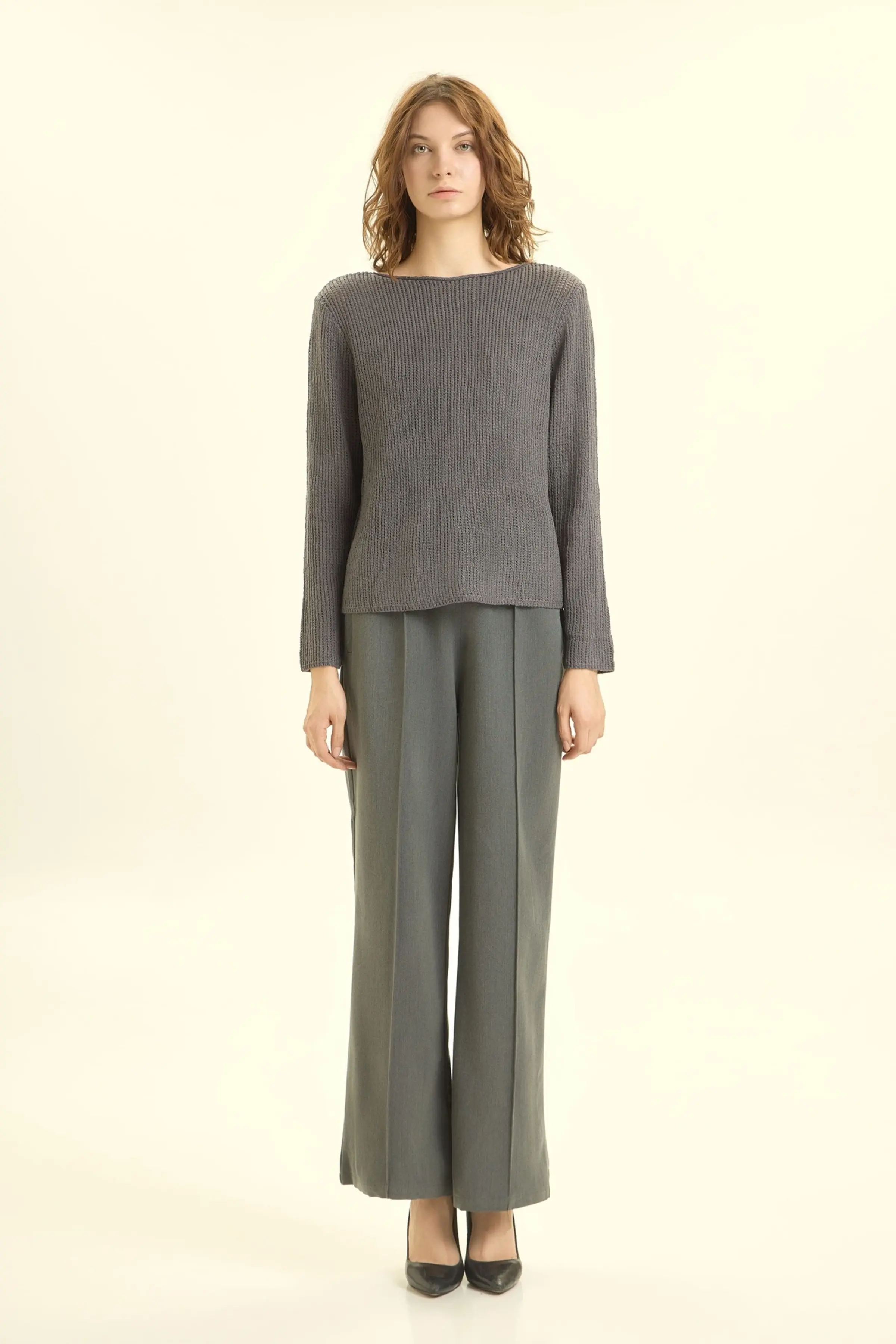 Джемпер темно-серый для женщин 46191-12 60