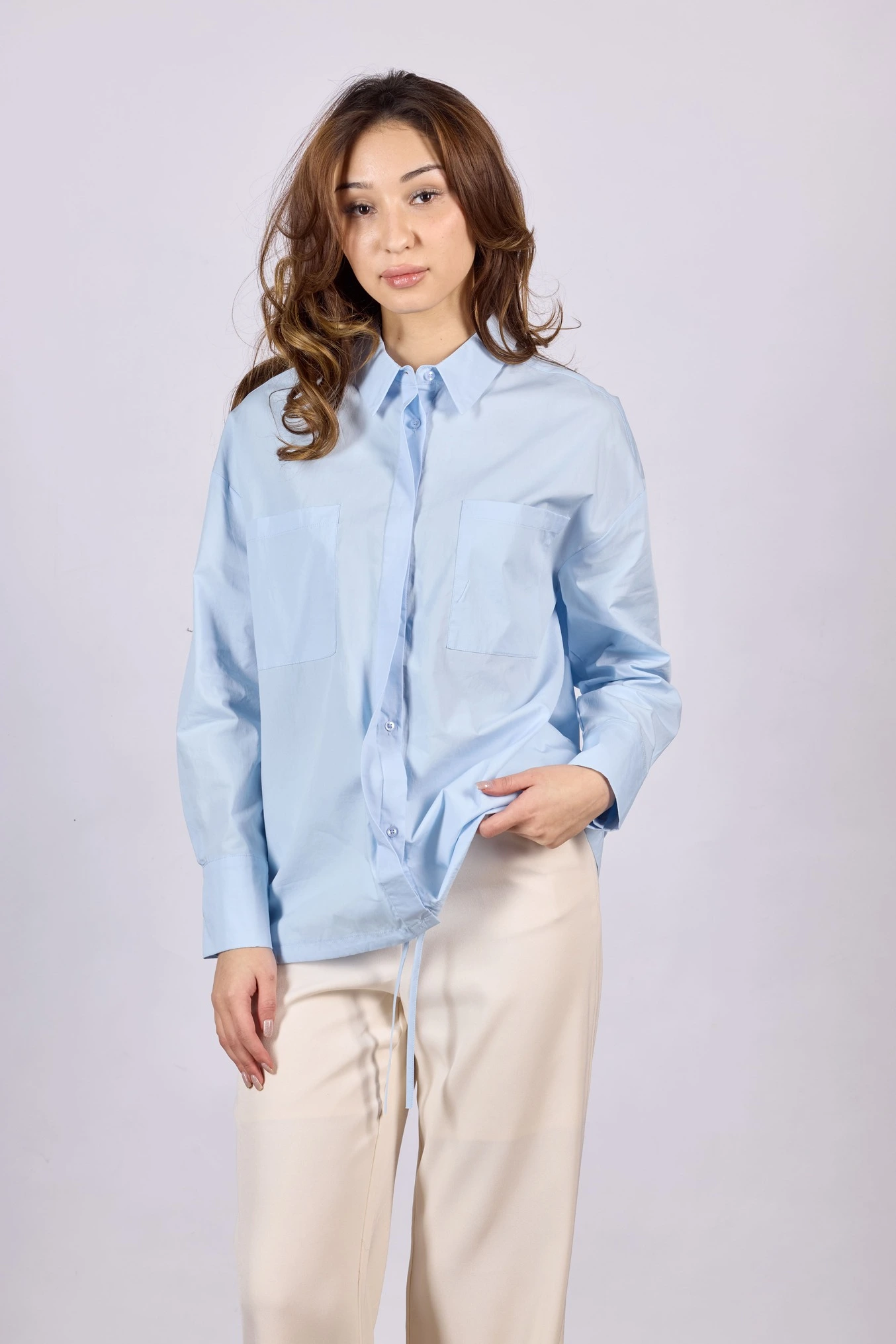 Рубашка голубой для женщин 44115-10 66