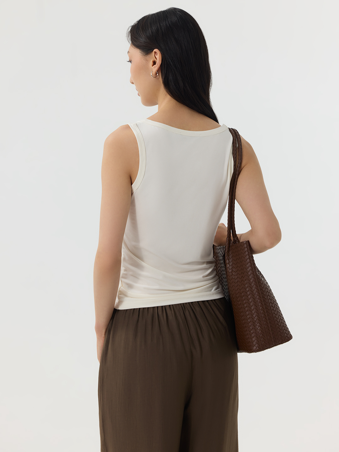 Топ белый для женщин 49108-4 46