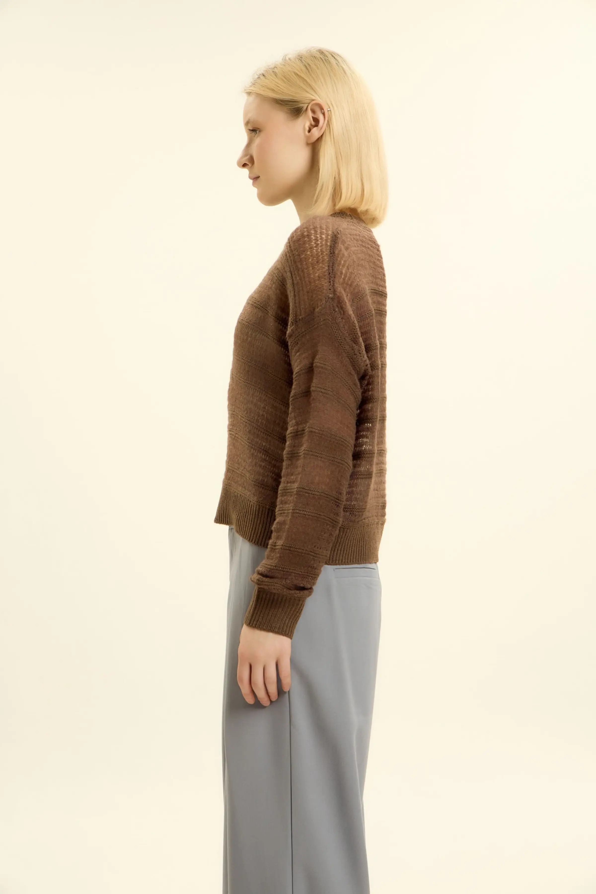 Джемпер коричневый для женщин 46225-13 60