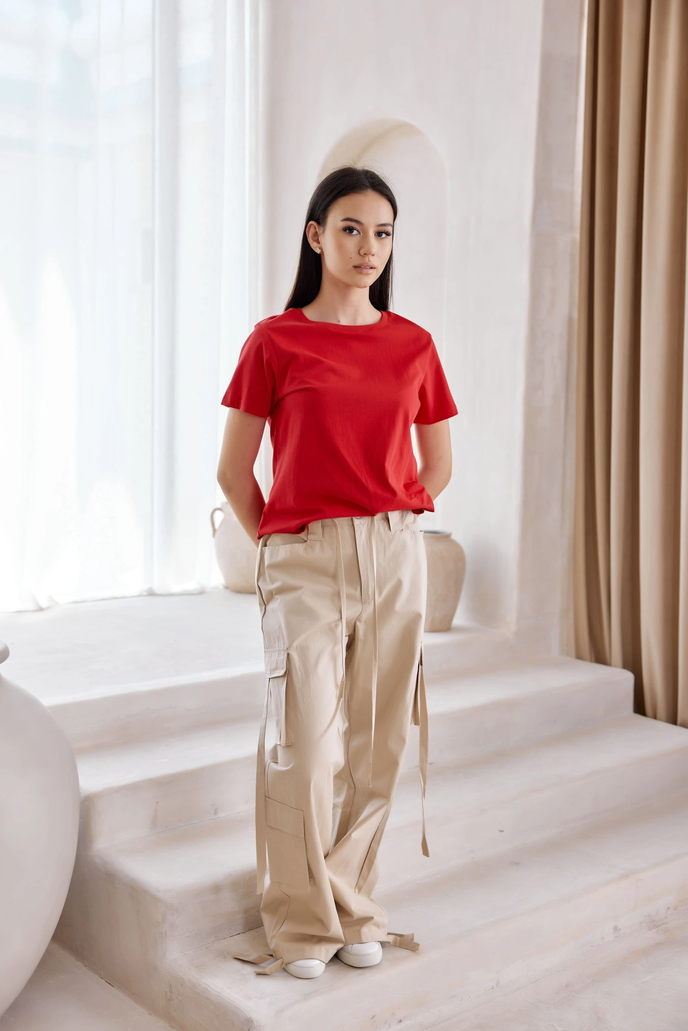 Футболка красный для женщин 42263-7 67