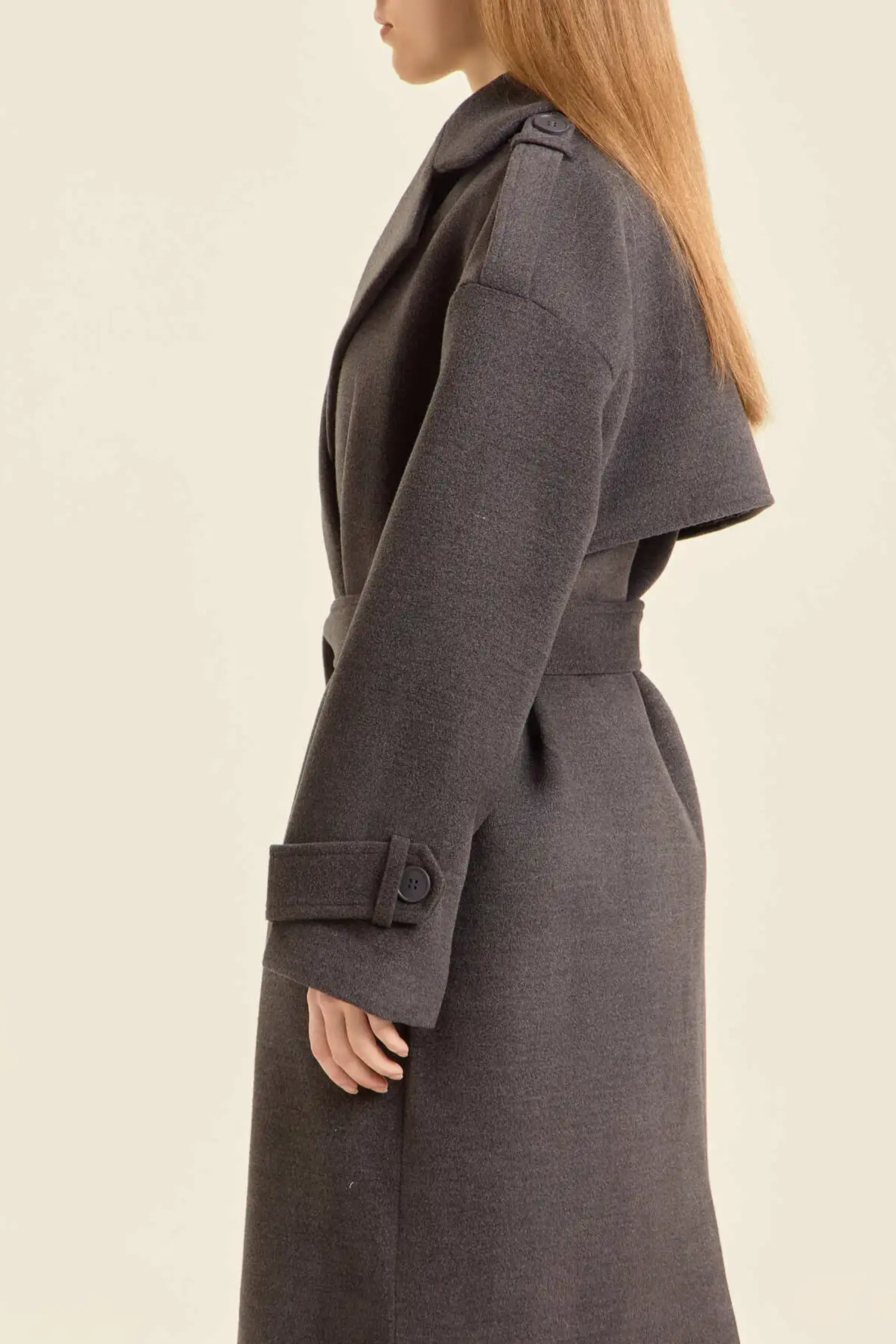 Пальто серый для женщин 47108-61 53