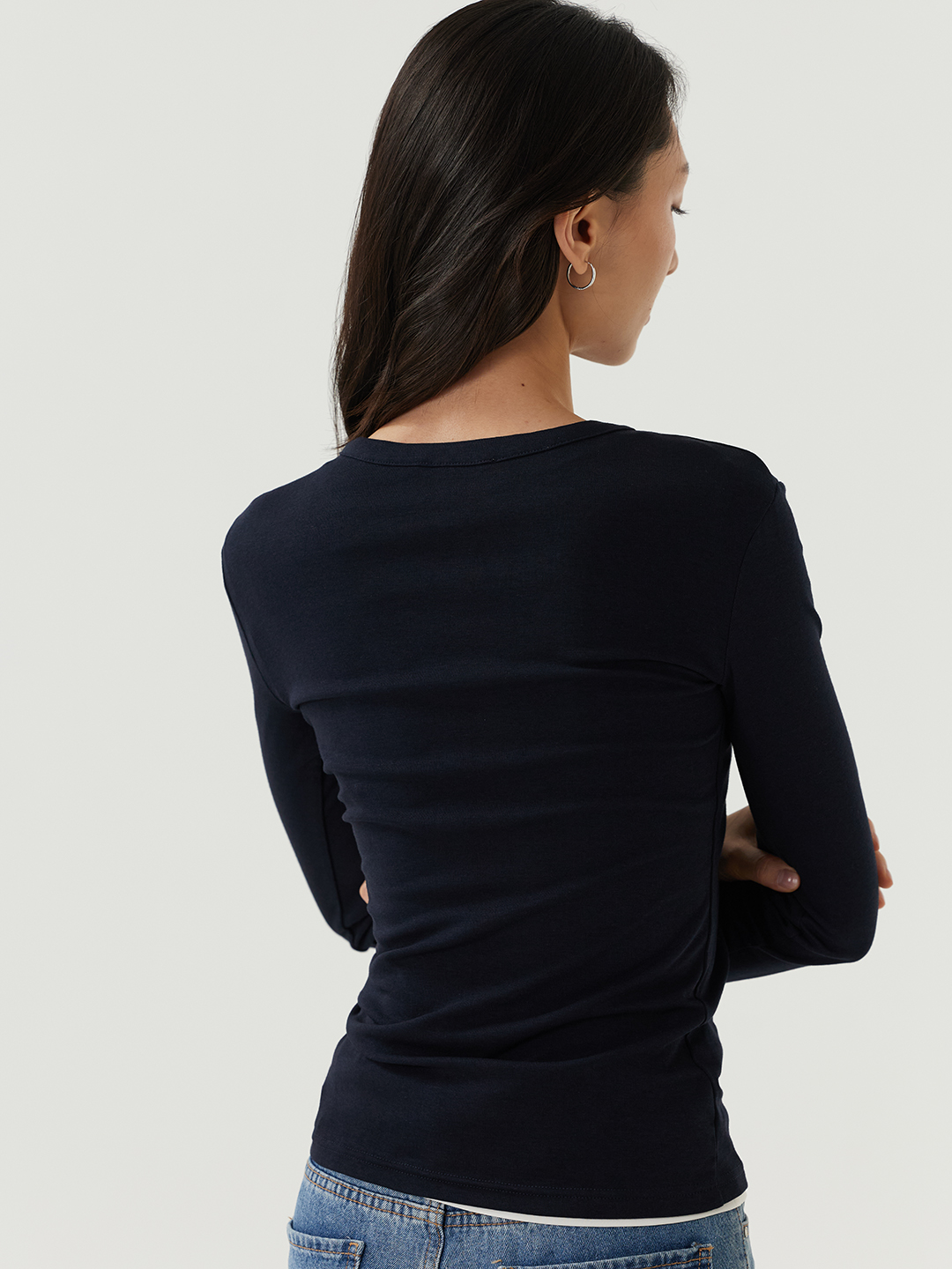 Лонгслив синий для женщин 48141-65 59