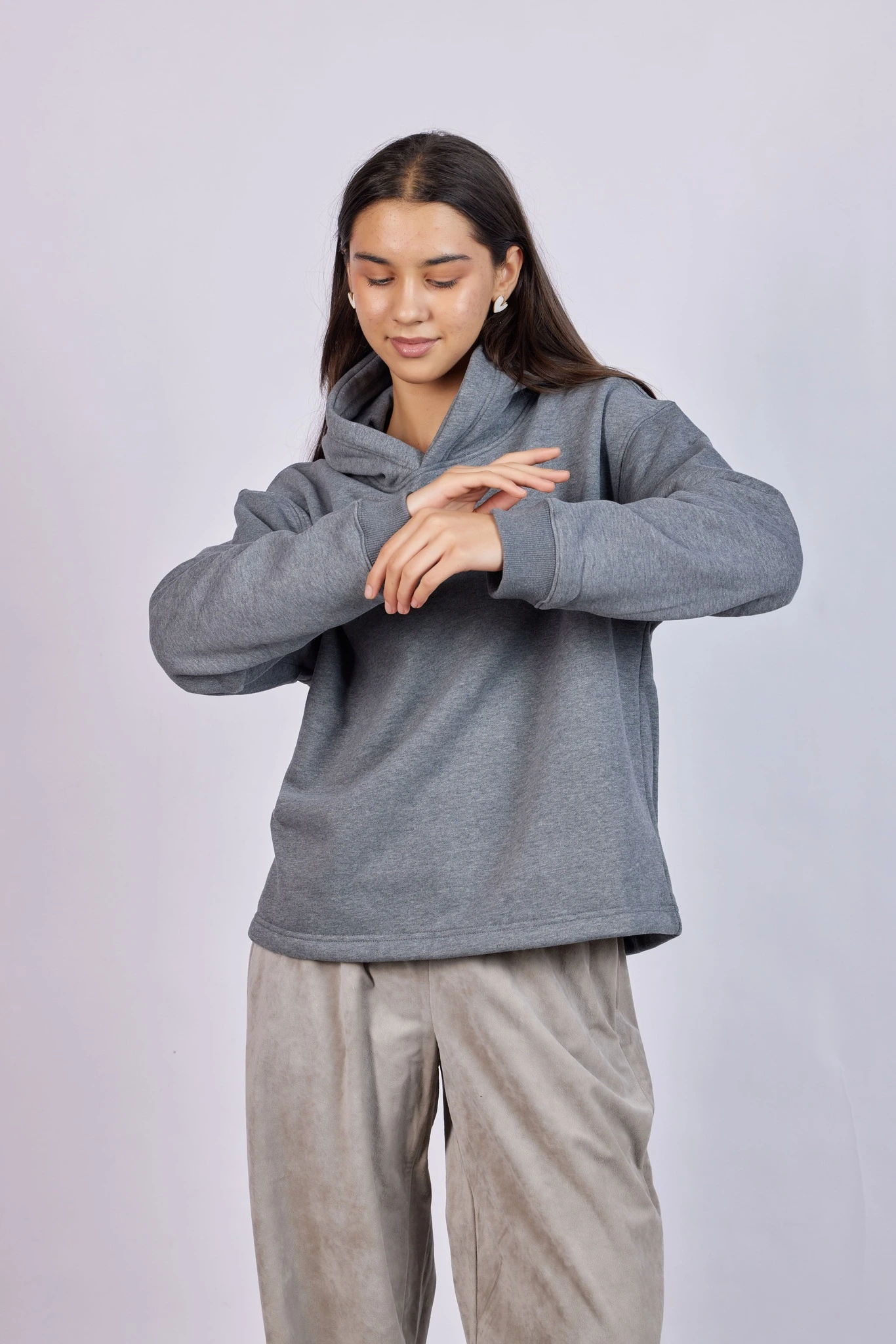 Худи темно-серый для женщин 43125-12 62